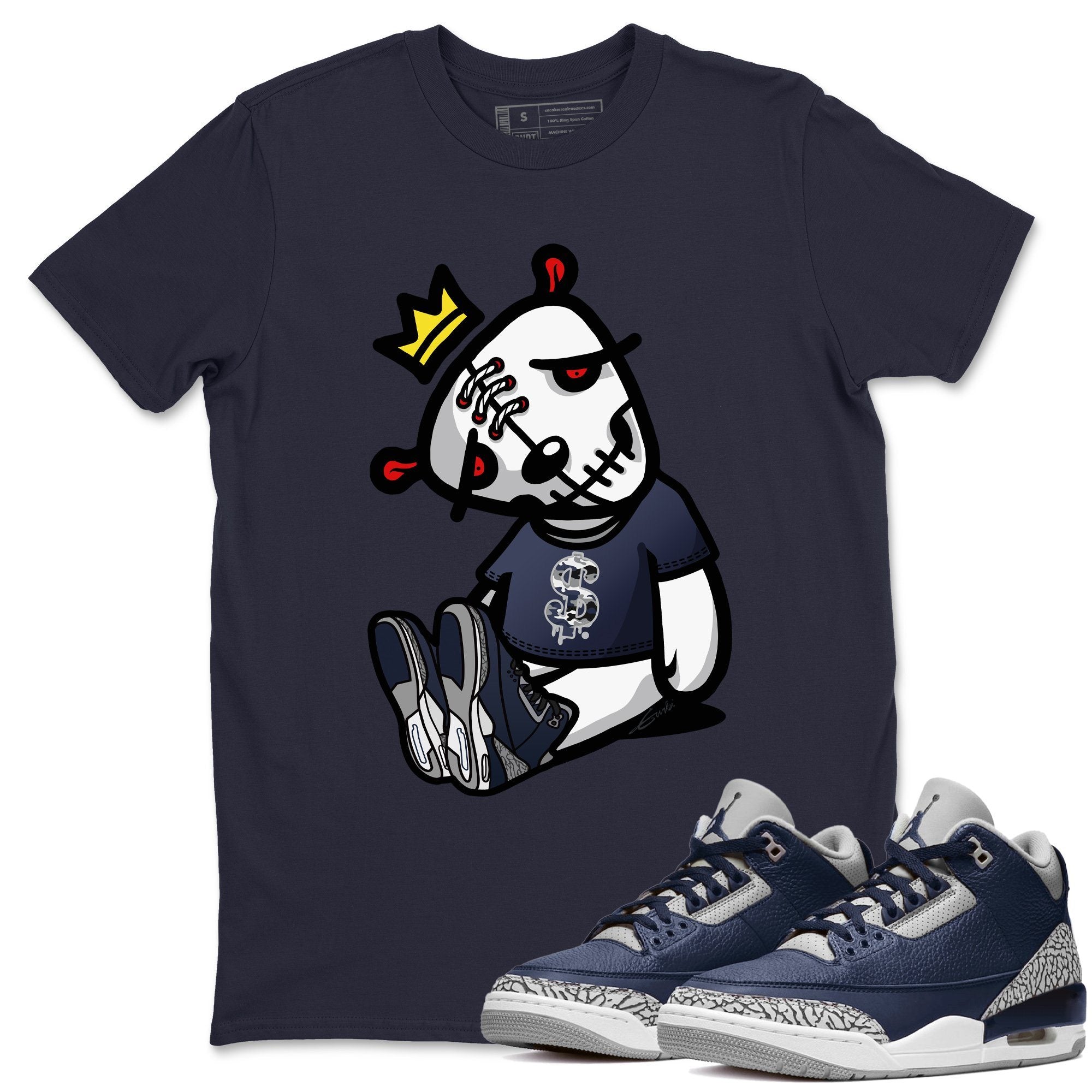Jordan 3 Midnight Navy Shirt To Match Jordans Dead Dolls Sneaker Tees Jordan 3 Midnight Navy Drip Gear Zone Sneaker Matching Clothing Unisex Shirts