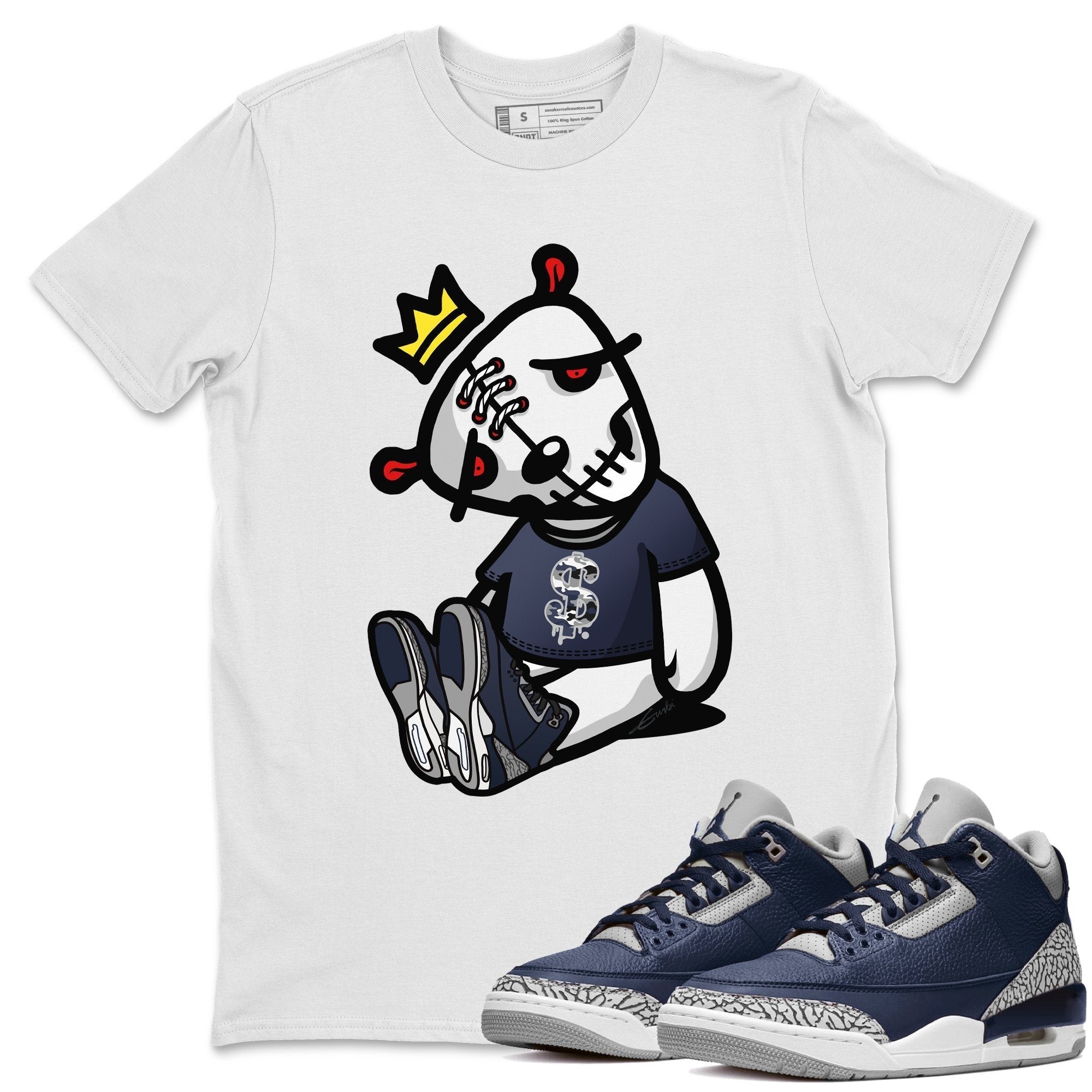 Jordan 3 Midnight Navy Shirt To Match Jordans Dead Dolls Sneaker Tees Jordan 3 Midnight Navy Drip Gear Zone Sneaker Matching Clothing Unisex Shirts