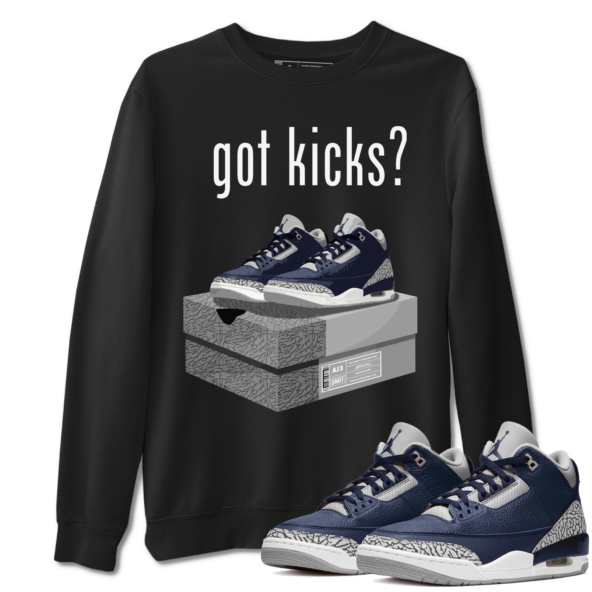 Jordan 3 Midnight Navy Shirt To Match Jordans Got Kicks Sneaker Tees Jordan 3 Midnight Navy Drip Gear Zone Sneaker Matching Clothing Unisex Shirts