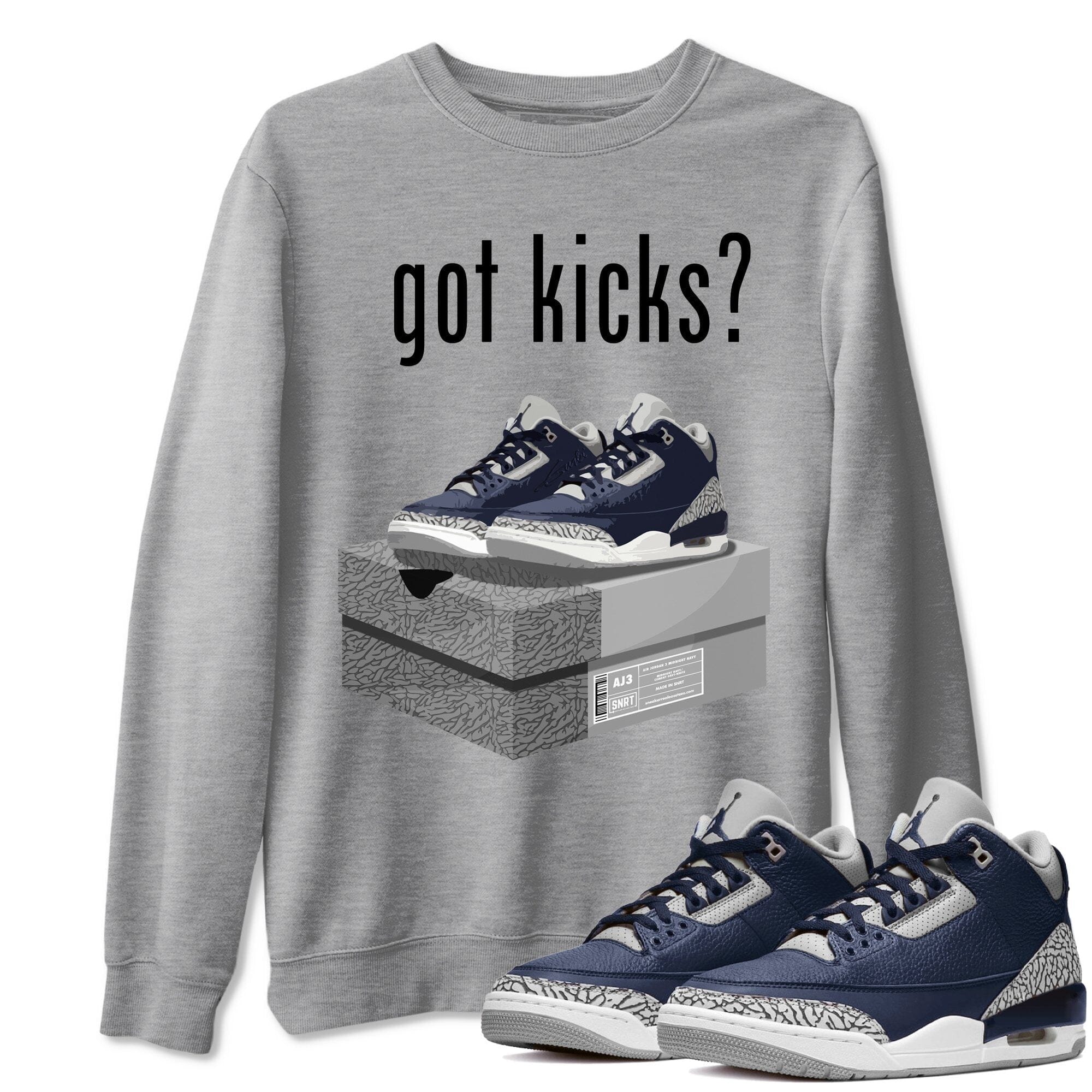 Jordan 3 Midnight Navy Shirt To Match Jordans Got Kicks Sneaker Tees Jordan 3 Midnight Navy Drip Gear Zone Sneaker Matching Clothing Unisex Shirts