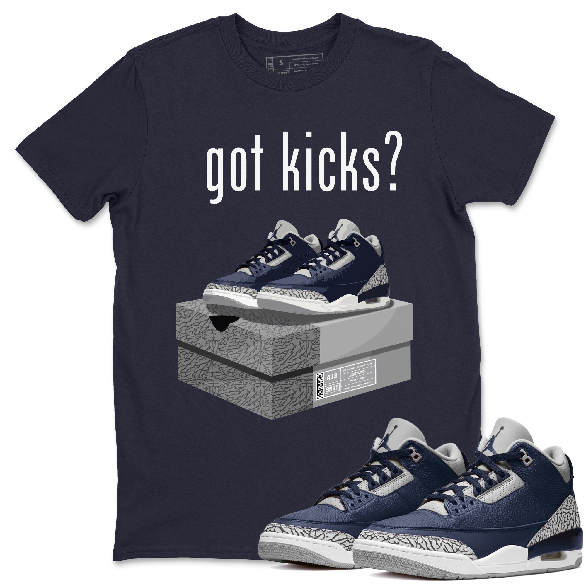 Jordan 3 Midnight Navy Shirt To Match Jordans Got Kicks Sneaker Tees Jordan 3 Midnight Navy Drip Gear Zone Sneaker Matching Clothing Unisex Shirts