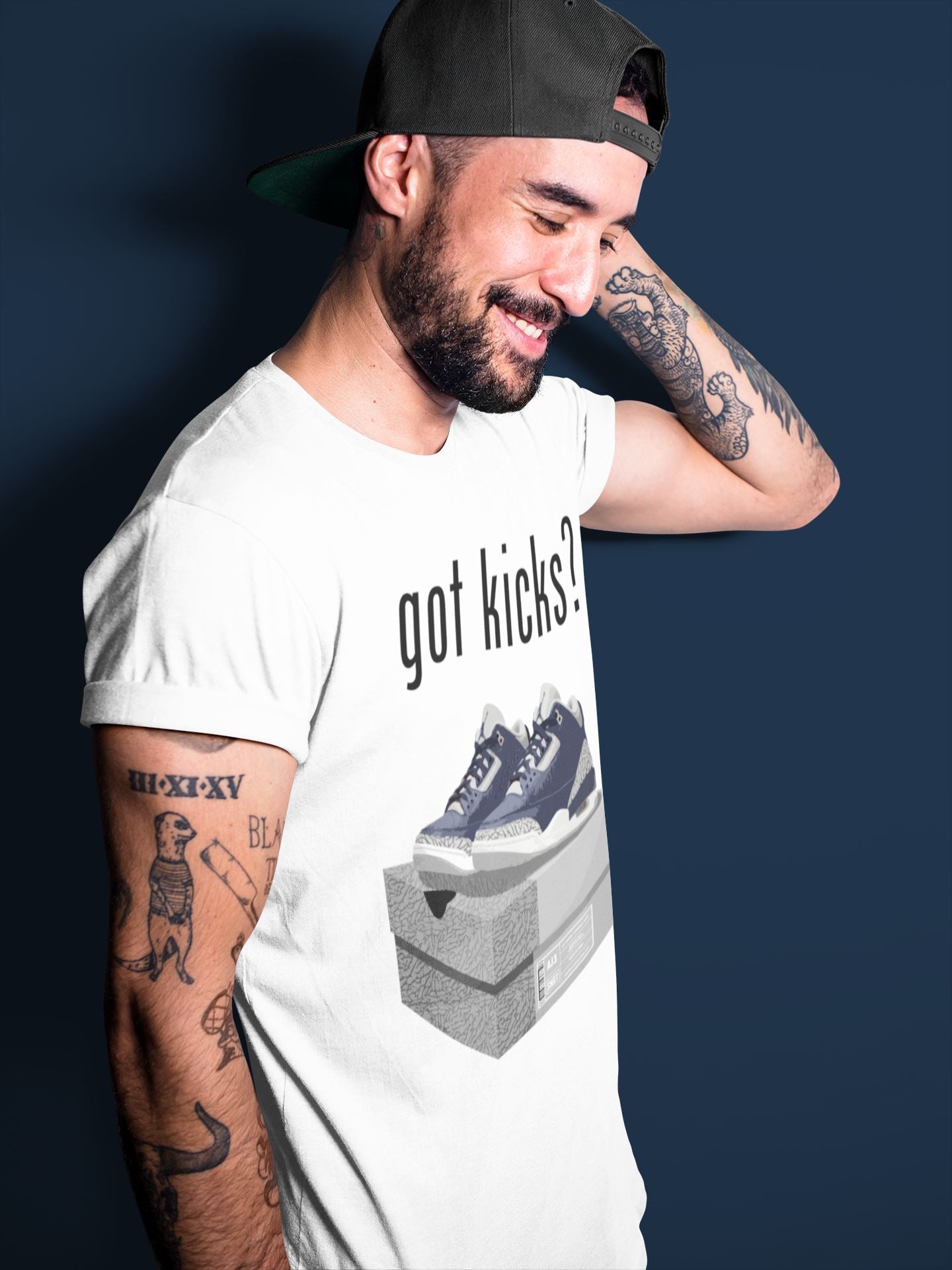 Jordan 3 Midnight Navy Shirt To Match Jordans Got Kicks Sneaker Tees Jordan 3 Midnight Navy Drip Gear Zone Sneaker Matching Clothing Unisex Shirts