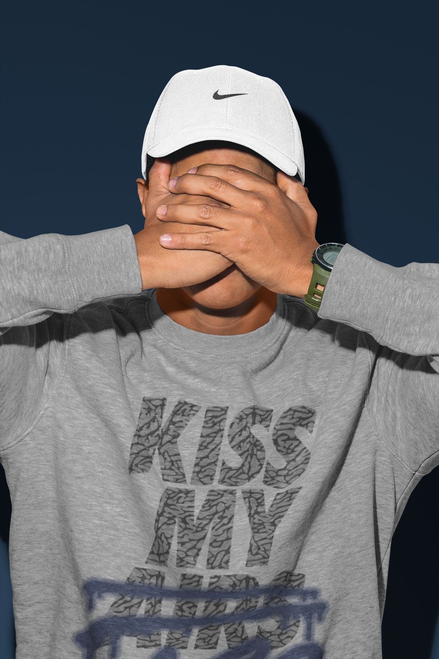 Jordan 3 Midnight Navy Shirt To Match Jordans Kiss My Ass Sneaker Tees Jordan 3 Midnight Navy Drip Gear Zone Sneaker Matching Clothing Unisex Shirts