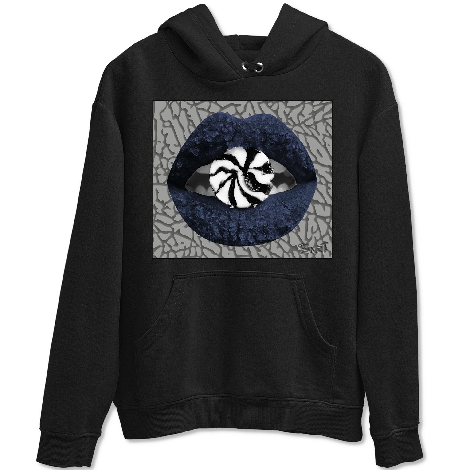 Jordan 3 Midnight Navy Shirt To Match Jordans Lips Candy Sneaker Tees Jordan 3 Midnight Navy Drip Gear Zone Sneaker Matching Clothing Unisex Shirts