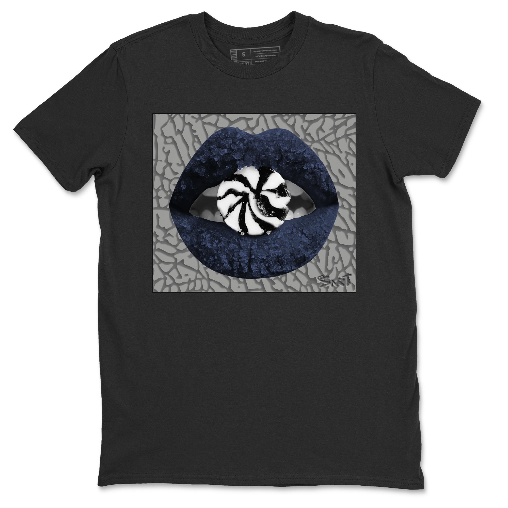 Jordan 3 Midnight Navy Shirt To Match Jordans Lips Candy Sneaker Tees Jordan 3 Midnight Navy Drip Gear Zone Sneaker Matching Clothing Unisex Shirts