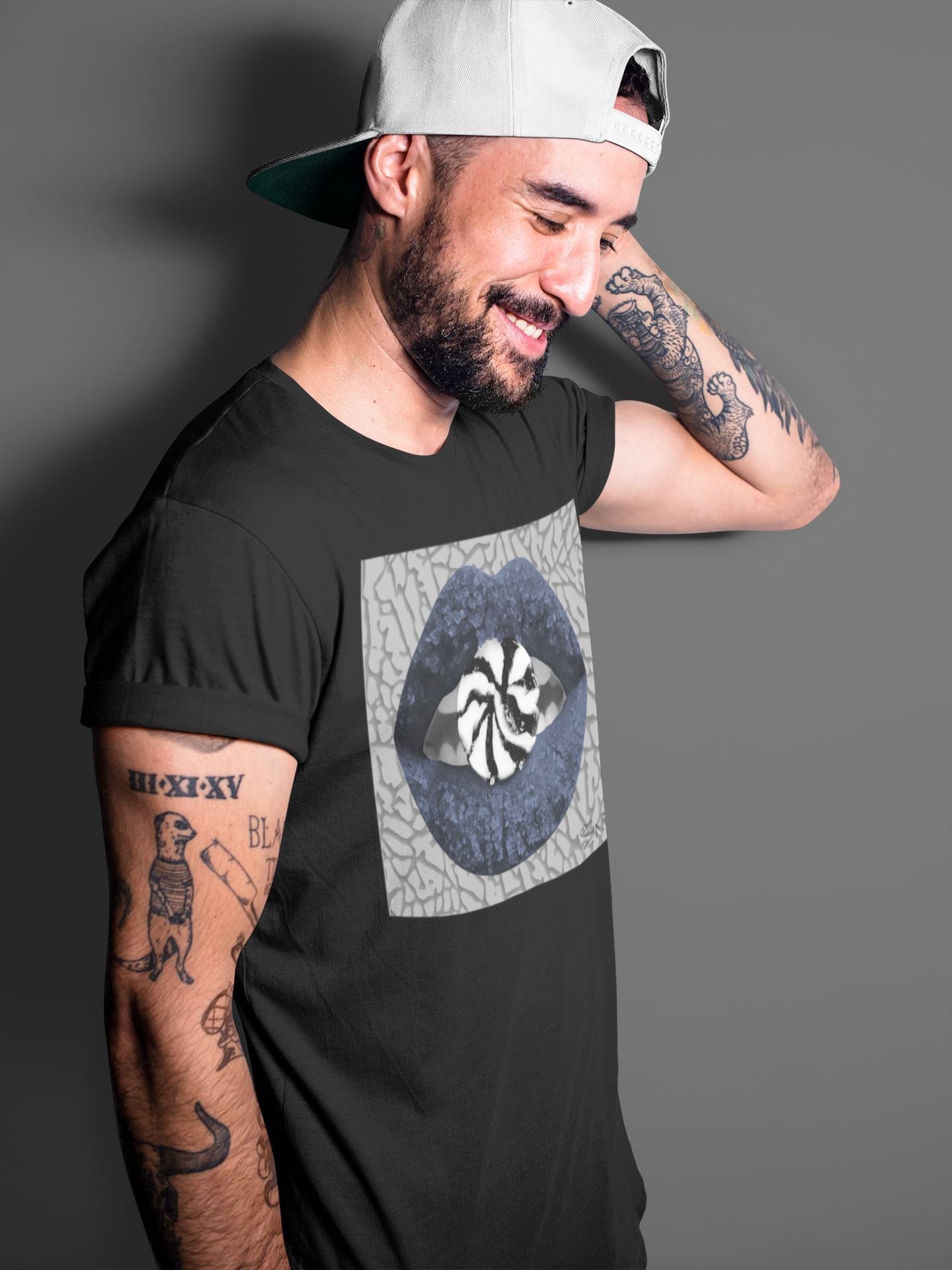 Jordan 3 Midnight Navy Shirt To Match Jordans Lips Candy Sneaker Tees Jordan 3 Midnight Navy Drip Gear Zone Sneaker Matching Clothing Unisex Shirts