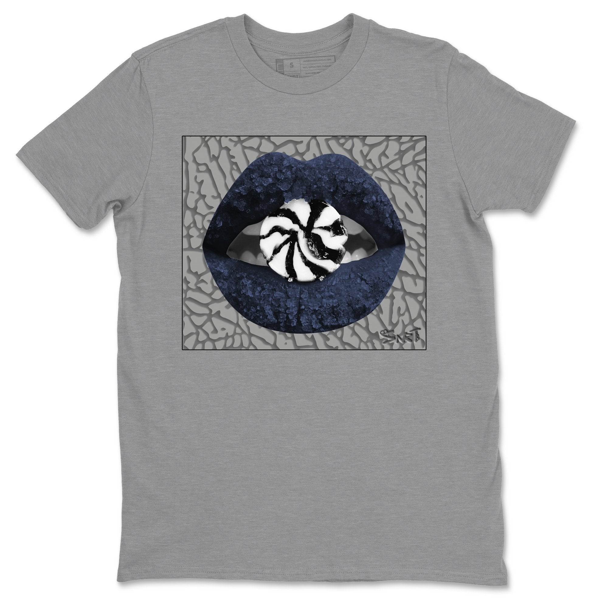 Jordan 3 Midnight Navy Shirt To Match Jordans Lips Candy Sneaker Tees Jordan 3 Midnight Navy Drip Gear Zone Sneaker Matching Clothing Unisex Shirts