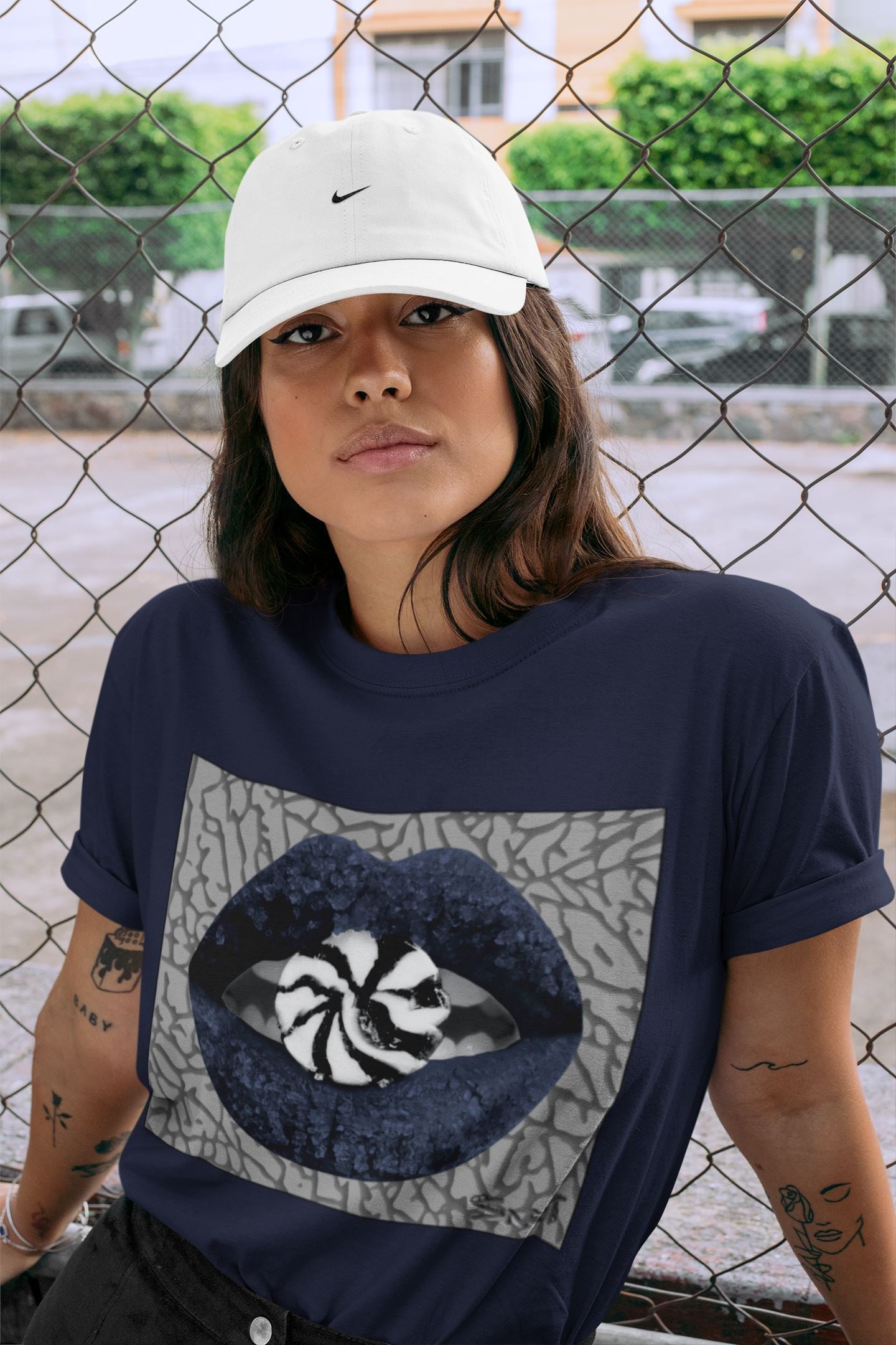 Jordan 3 Midnight Navy Shirt To Match Jordans Lips Candy Sneaker Tees Jordan 3 Midnight Navy Drip Gear Zone Sneaker Matching Clothing Unisex Shirts