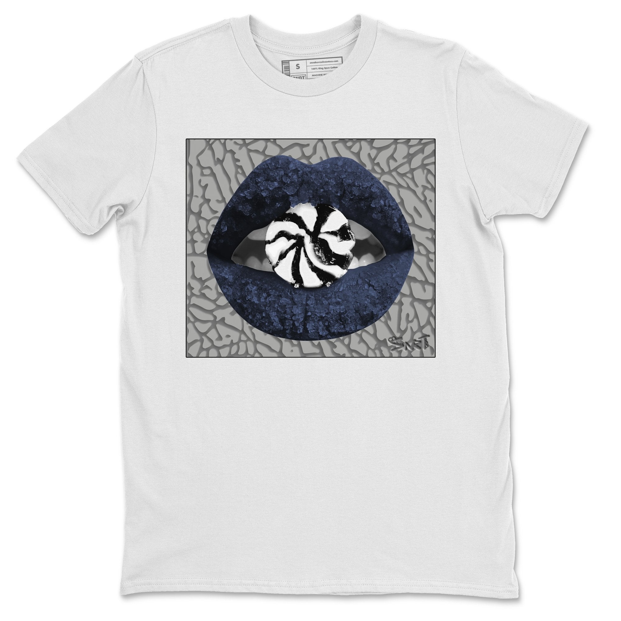 Jordan 3 Midnight Navy Shirt To Match Jordans Lips Candy Sneaker Tees Jordan 3 Midnight Navy Drip Gear Zone Sneaker Matching Clothing Unisex Shirts
