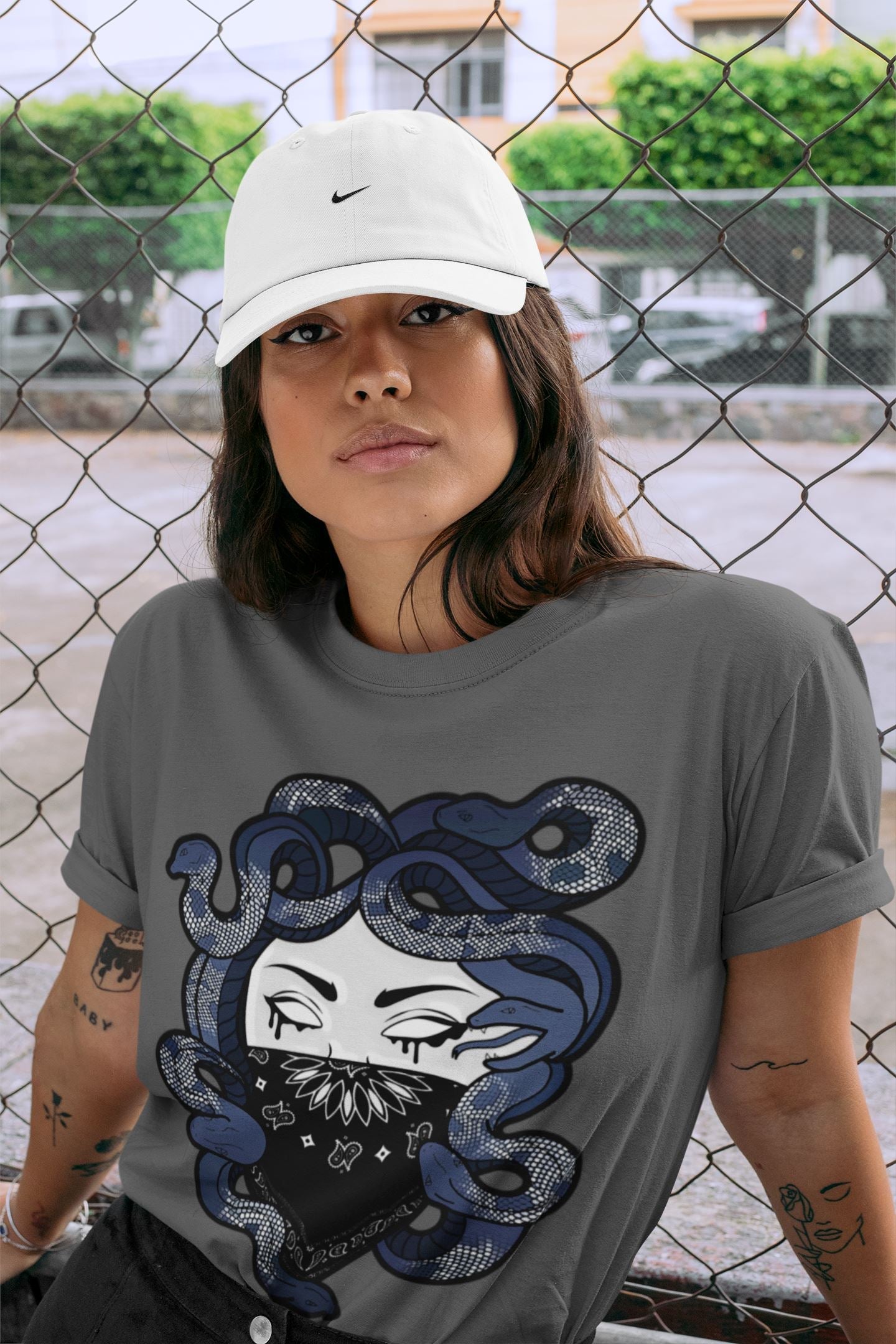 Jordan 3 Midnight Navy Shirt To Match Jordans Medusa Sneaker Tees Jordan 3 Midnight Navy Drip Gear Zone Sneaker Matching Clothing Unisex Shirts