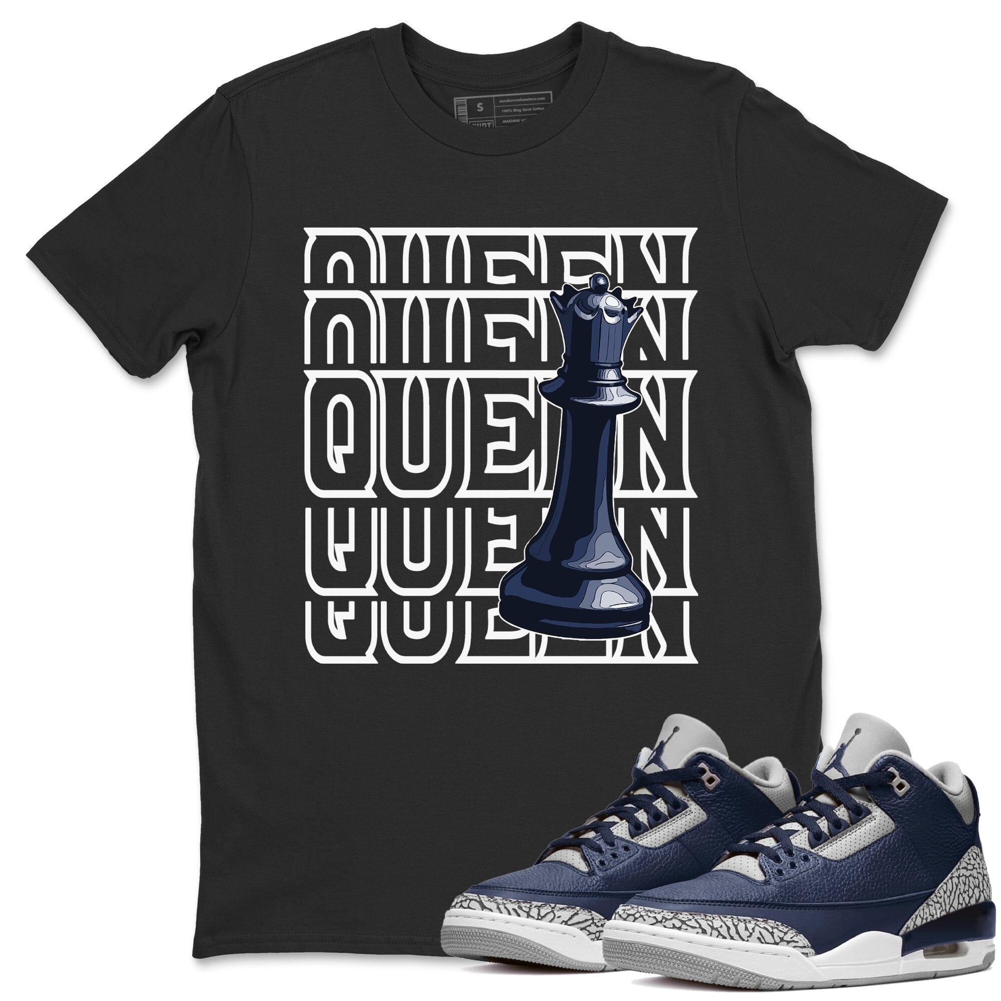 Jordan 3 Midnight Navy Shirt To Match Jordans Queen Sneaker Tees Jordan 3 Midnight Navy Drip Gear Zone Sneaker Matching Clothing Unisex Shirts