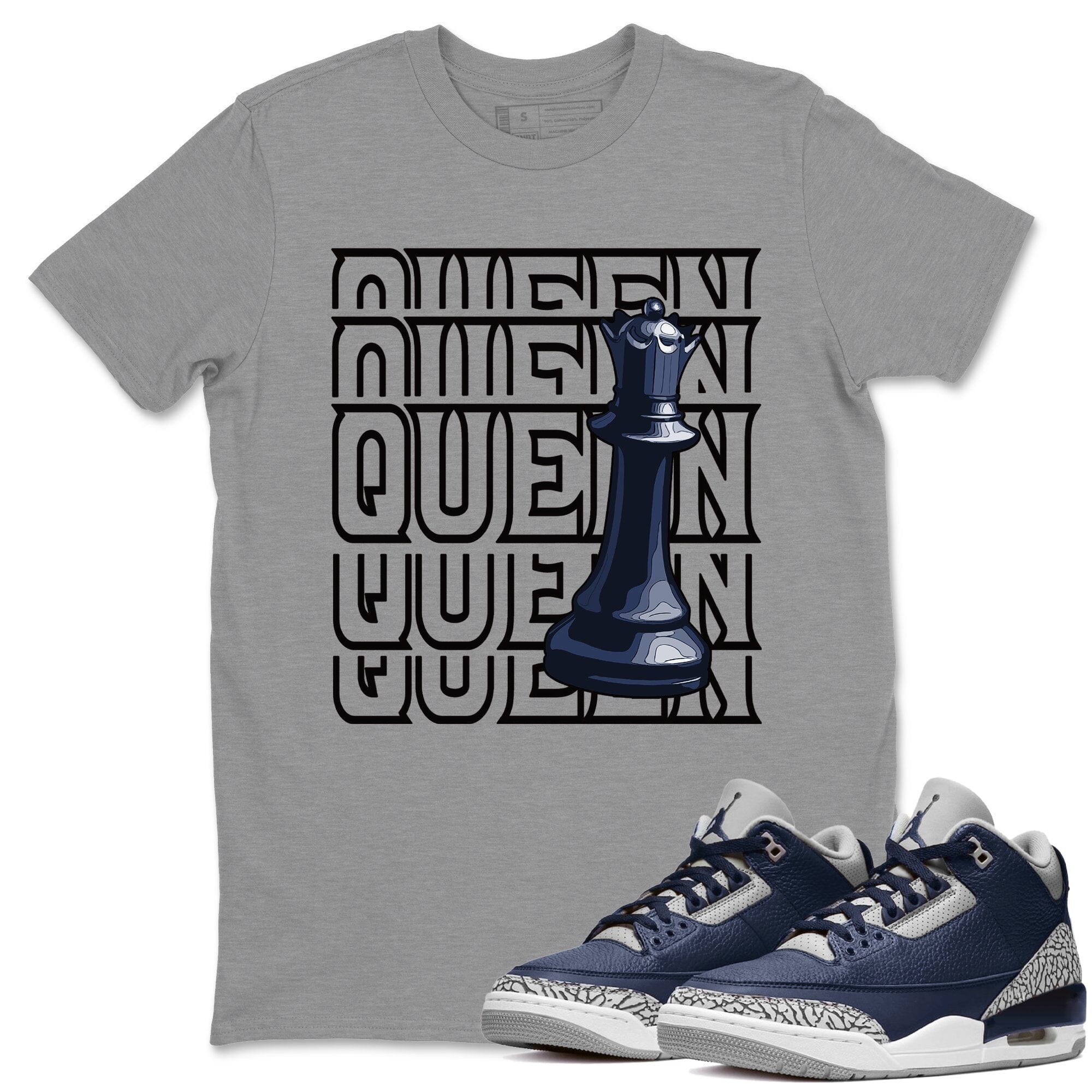 Jordan 3 Midnight Navy Shirt To Match Jordans Queen Sneaker Tees Jordan 3 Midnight Navy Drip Gear Zone Sneaker Matching Clothing Unisex Shirts