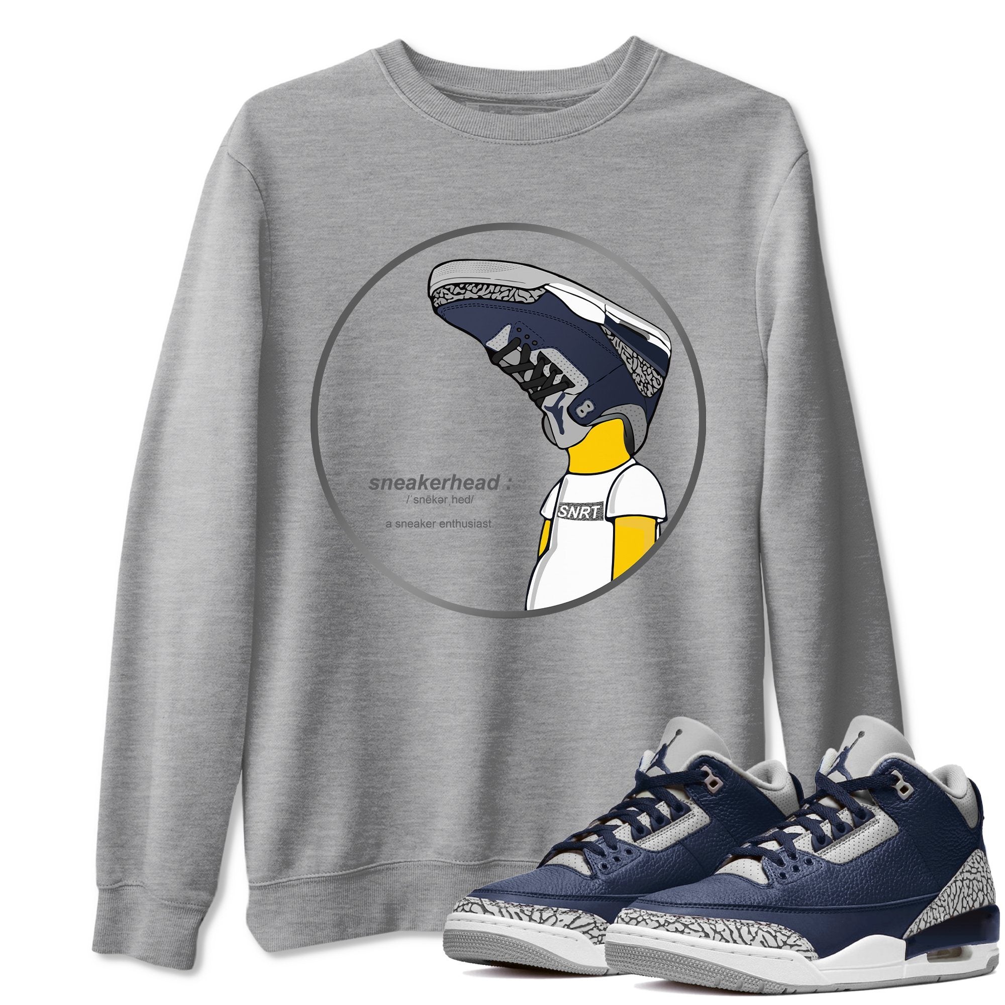Jordan 3 Midnight Navy Shirt To Match Jordans Sneakerhead Sneaker Tees Jordan 3 Midnight Navy Drip Gear Zone Sneaker Matching Clothing Unisex Shirts