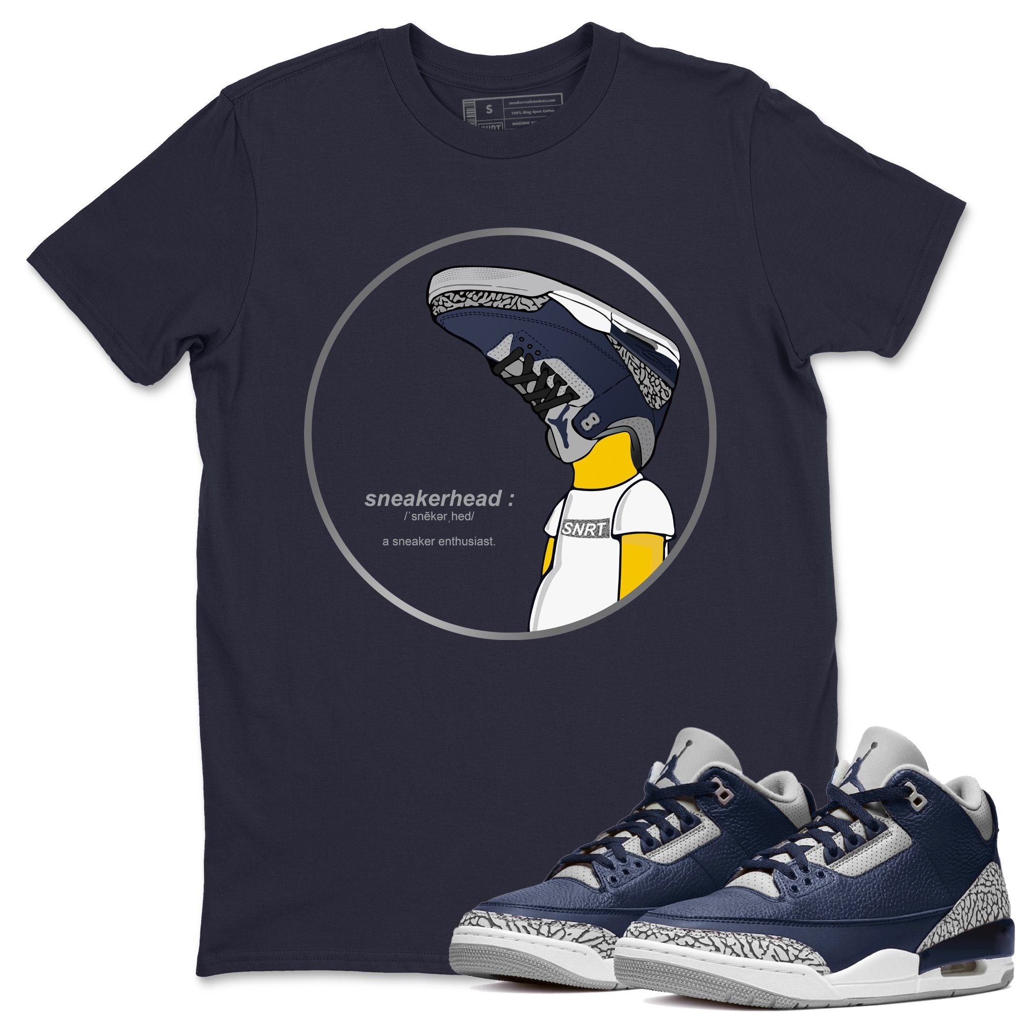 Jordan 3 Midnight Navy Shirt To Match Jordans Sneakerhead Sneaker Tees Jordan 3 Midnight Navy Drip Gear Zone Sneaker Matching Clothing Unisex Shirts
