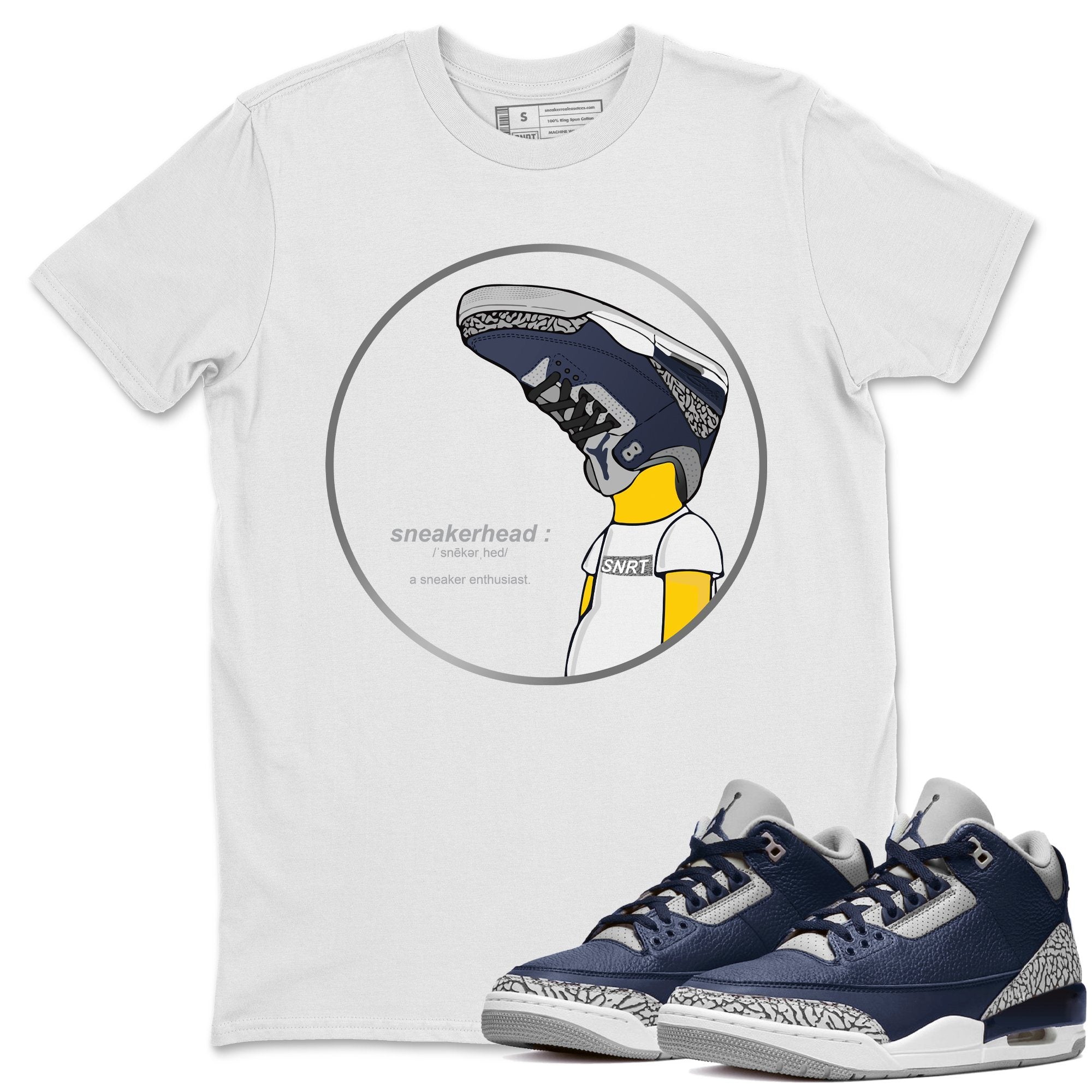 Jordan 3 Midnight Navy Shirt To Match Jordans Sneakerhead Sneaker Tees Jordan 3 Midnight Navy Drip Gear Zone Sneaker Matching Clothing Unisex Shirts