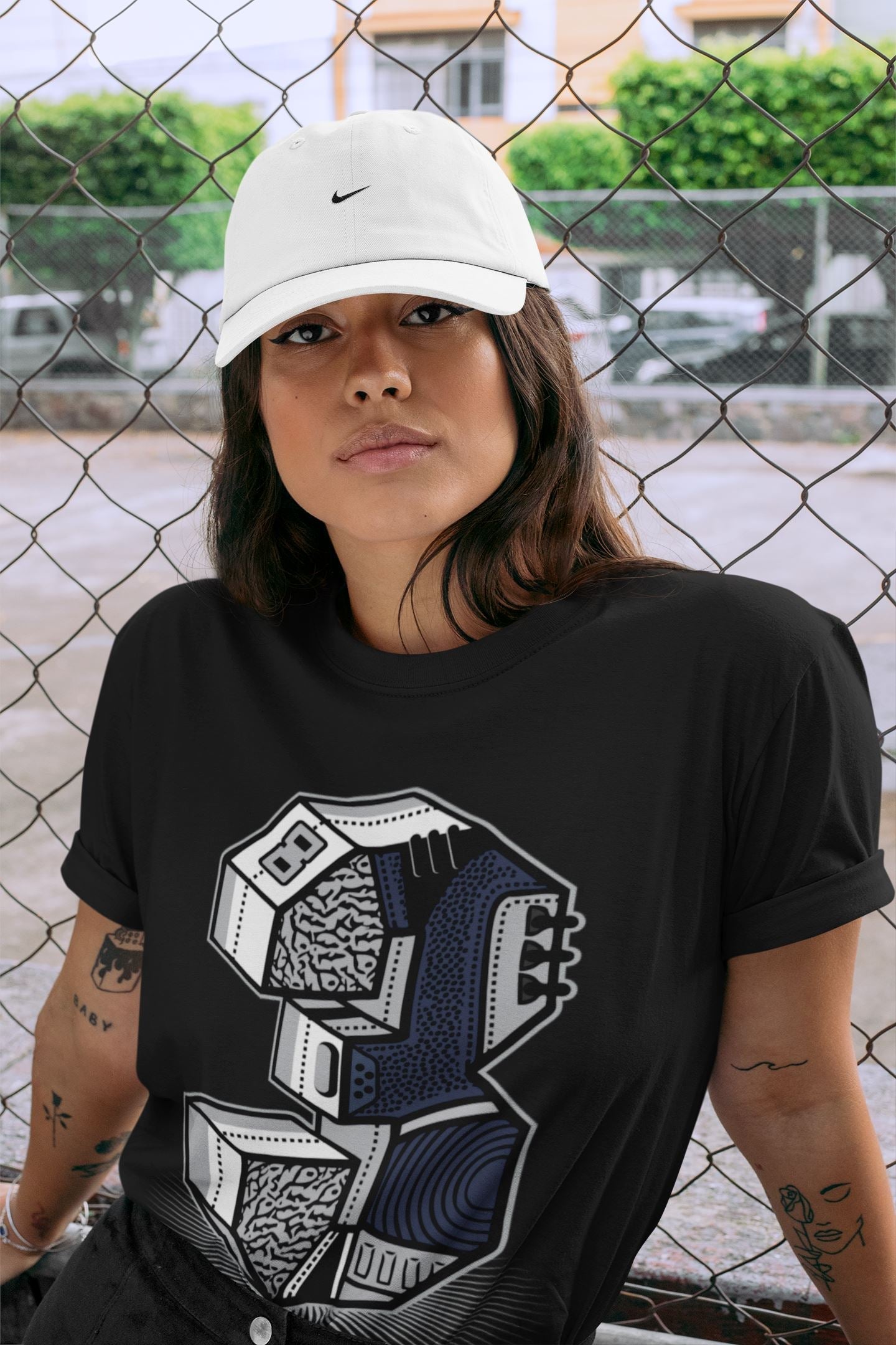 Jordan 3 Midnight Navy Shirt To Match Jordans Three Statue Sneaker Tees Jordan 3 Midnight Navy Drip Gear Zone Sneaker Matching Clothing Unisex Shirts