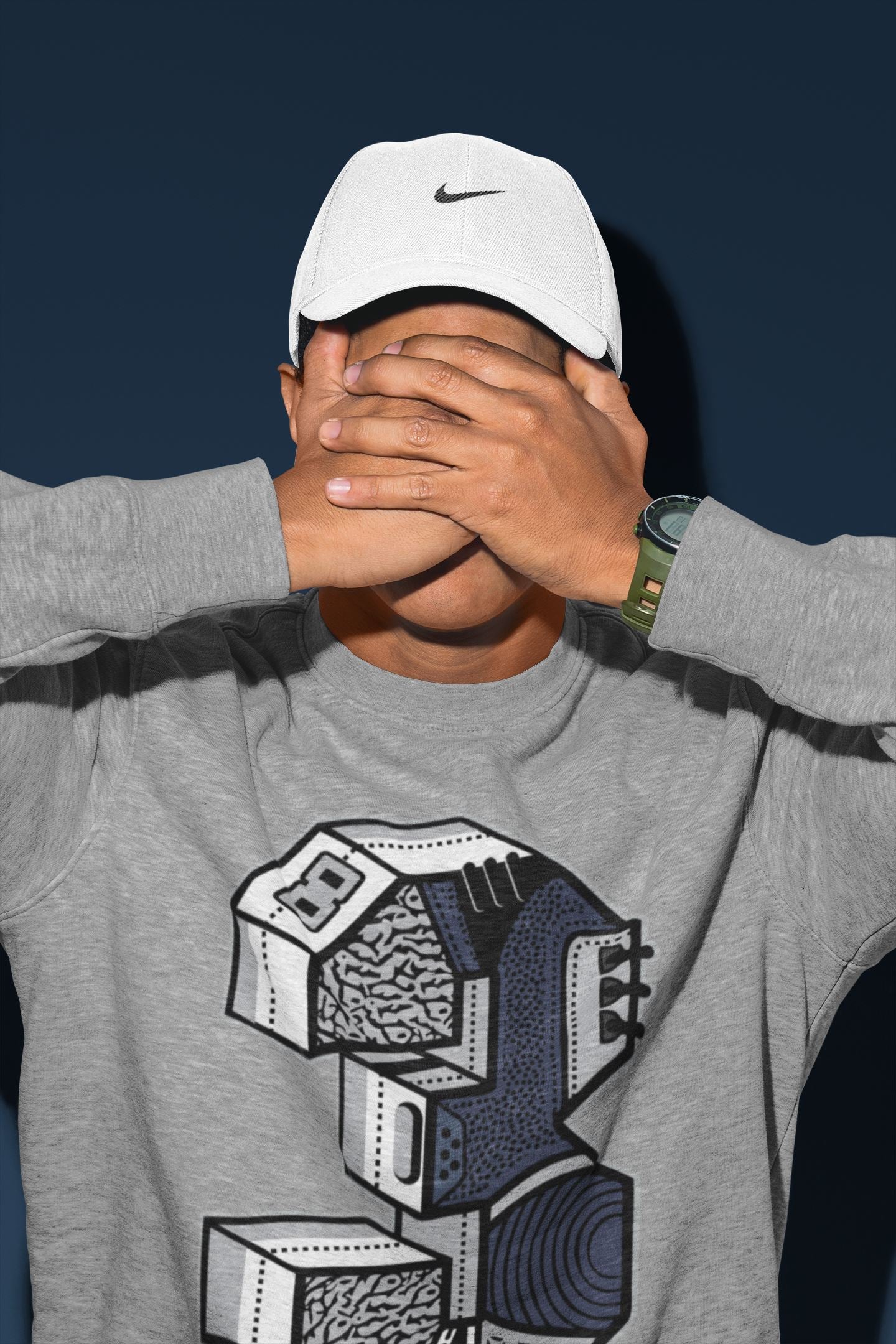 Jordan 3 Midnight Navy Shirt To Match Jordans Three Statue Sneaker Tees Jordan 3 Midnight Navy Drip Gear Zone Sneaker Matching Clothing Unisex Shirts