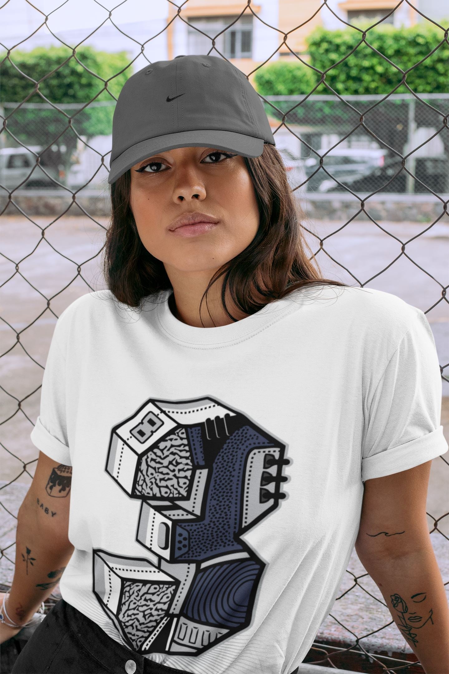 Jordan 3 Midnight Navy Shirt To Match Jordans Three Statue Sneaker Tees Jordan 3 Midnight Navy Drip Gear Zone Sneaker Matching Clothing Unisex Shirts