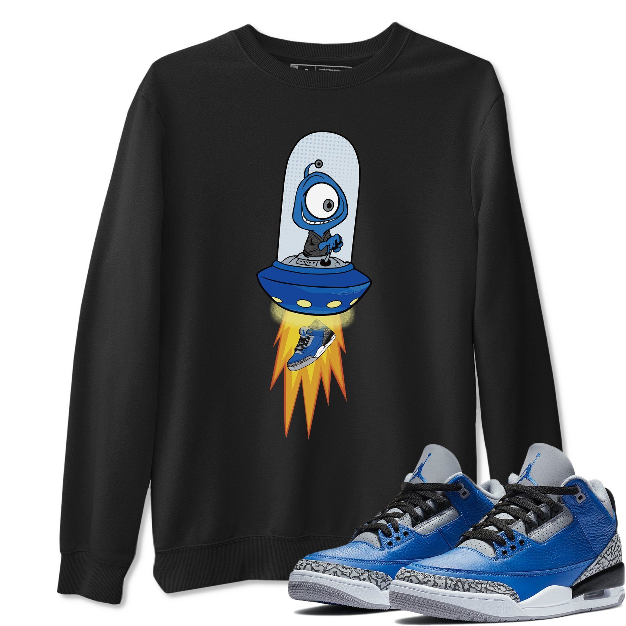 Jordan 3 Varsity Royal Shirt To Match Jordans Alien Sneaker Tees Jordan 3 Varsity Royal Drip Gear Zone Sneaker Matching Clothing Unisex Shirts