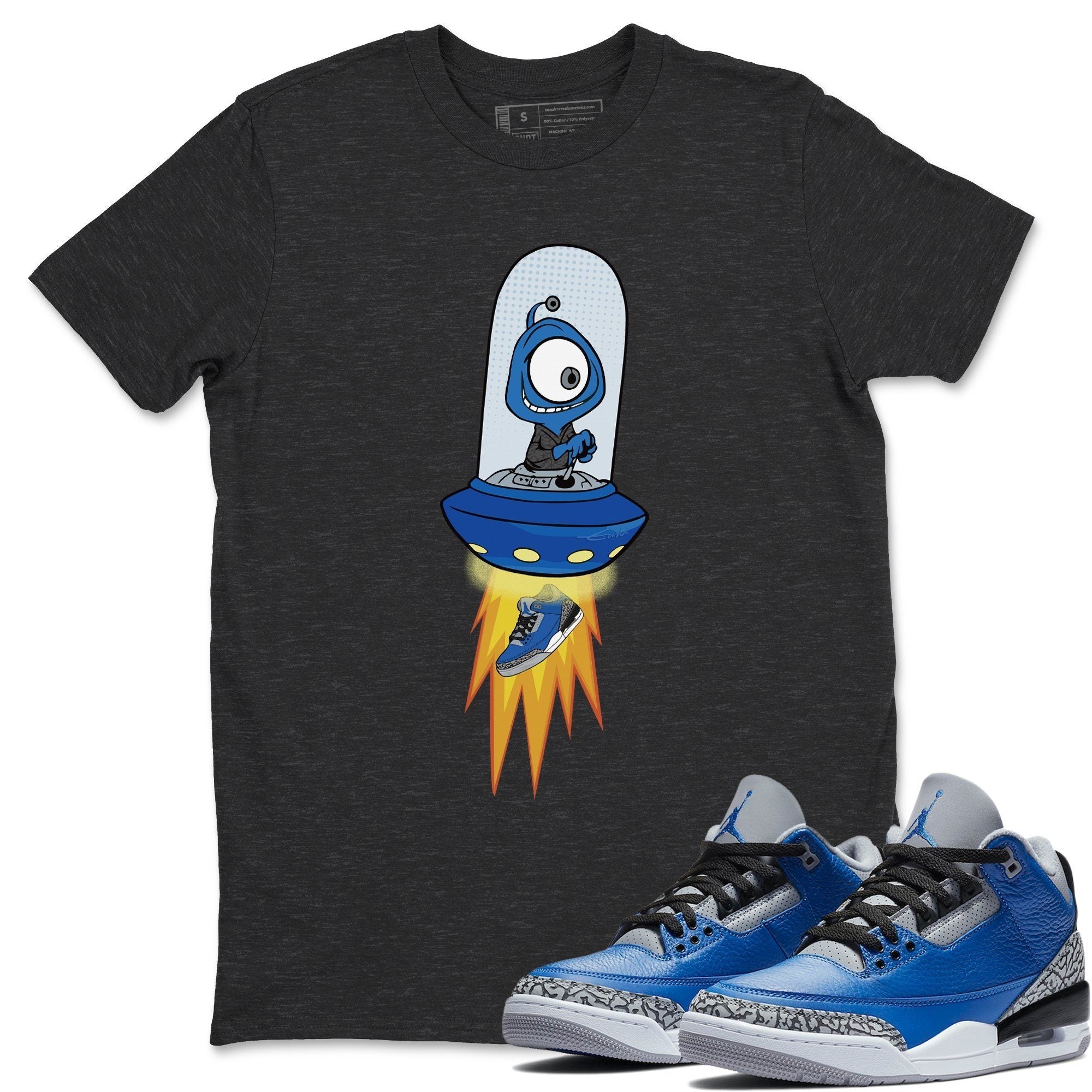 Jordan 3 Varsity Royal Shirt To Match Jordans Alien Sneaker Tees Jordan 3 Varsity Royal Drip Gear Zone Sneaker Matching Clothing Unisex Shirts