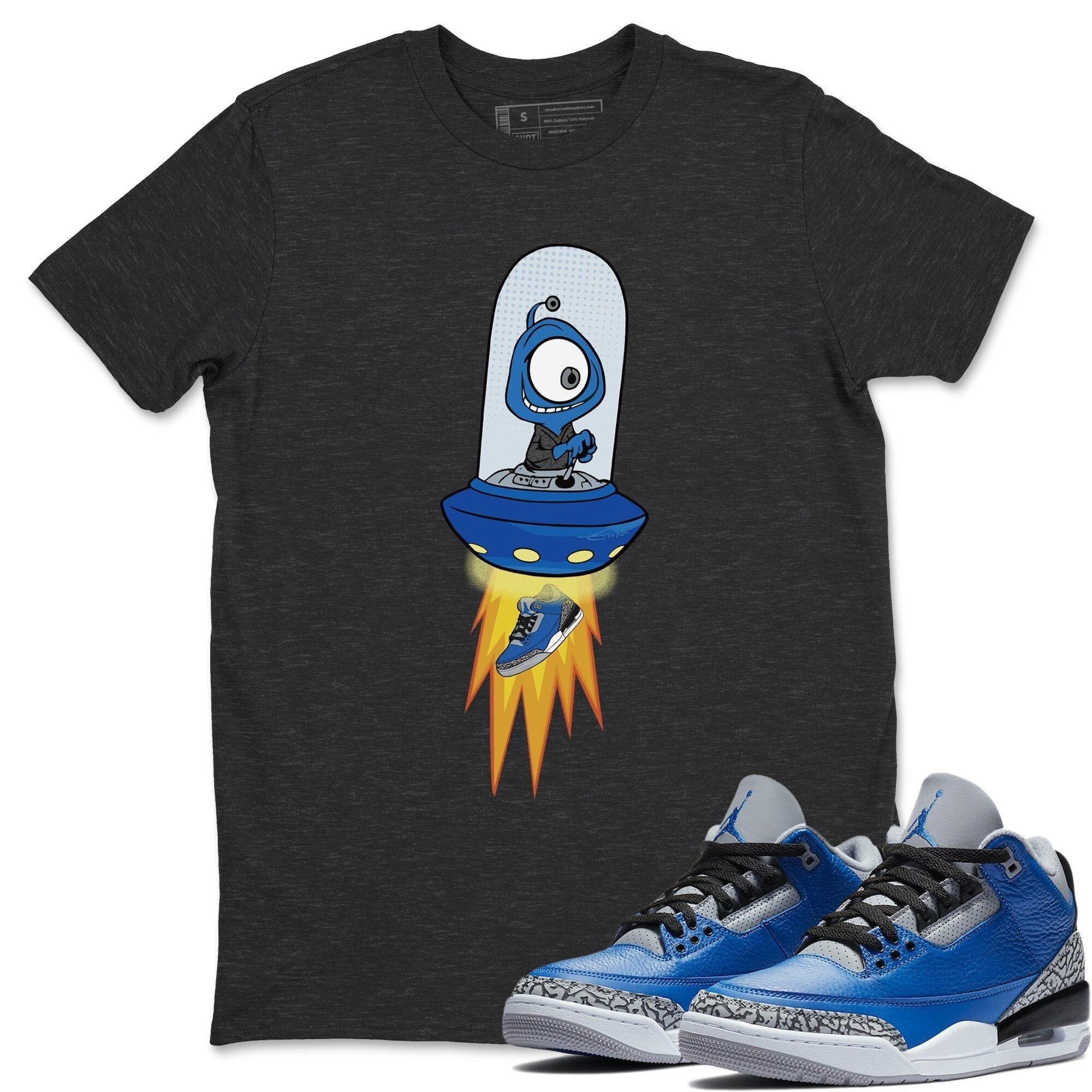 Jordan 3 Varsity Royal Shirt To Match Jordans Alien Sneaker Tees Jordan 3 Varsity Royal Drip Gear Zone Sneaker Matching Clothing Unisex Shirts