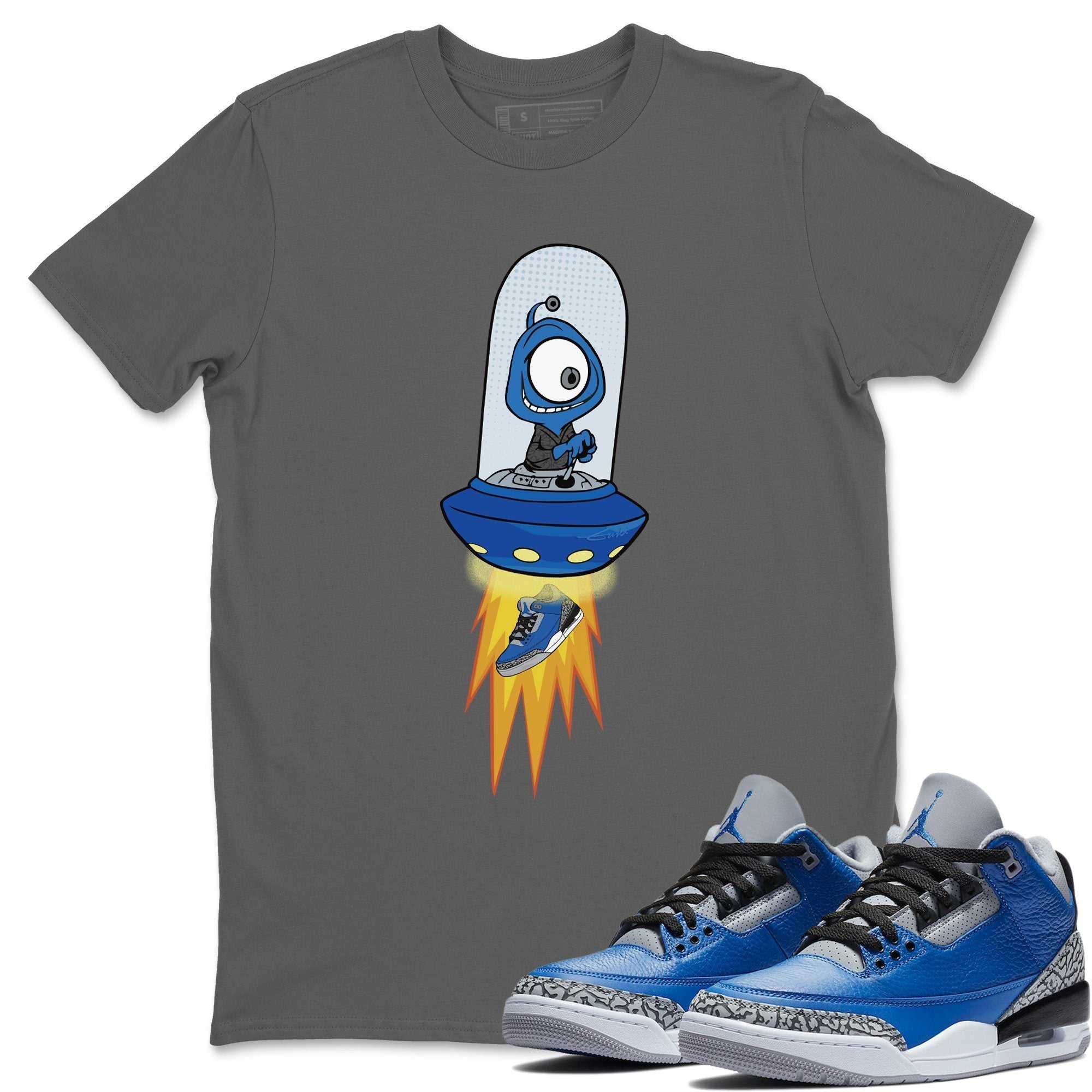 Jordan 3 Varsity Royal Shirt To Match Jordans Alien Sneaker Tees Jordan 3 Varsity Royal Drip Gear Zone Sneaker Matching Clothing Unisex Shirts