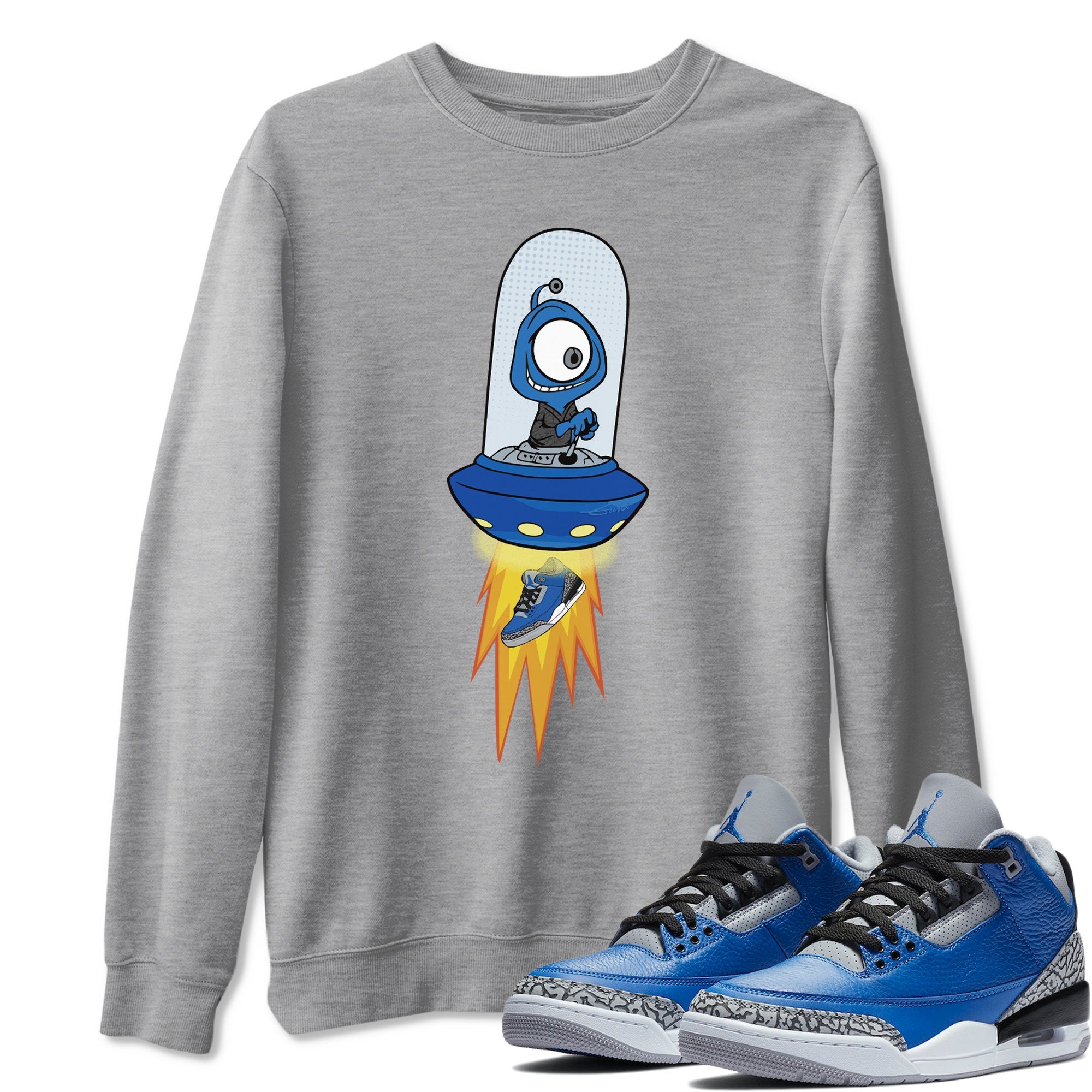 Jordan 3 Varsity Royal Shirt To Match Jordans Alien Sneaker Tees Jordan 3 Varsity Royal Drip Gear Zone Sneaker Matching Clothing Unisex Shirts