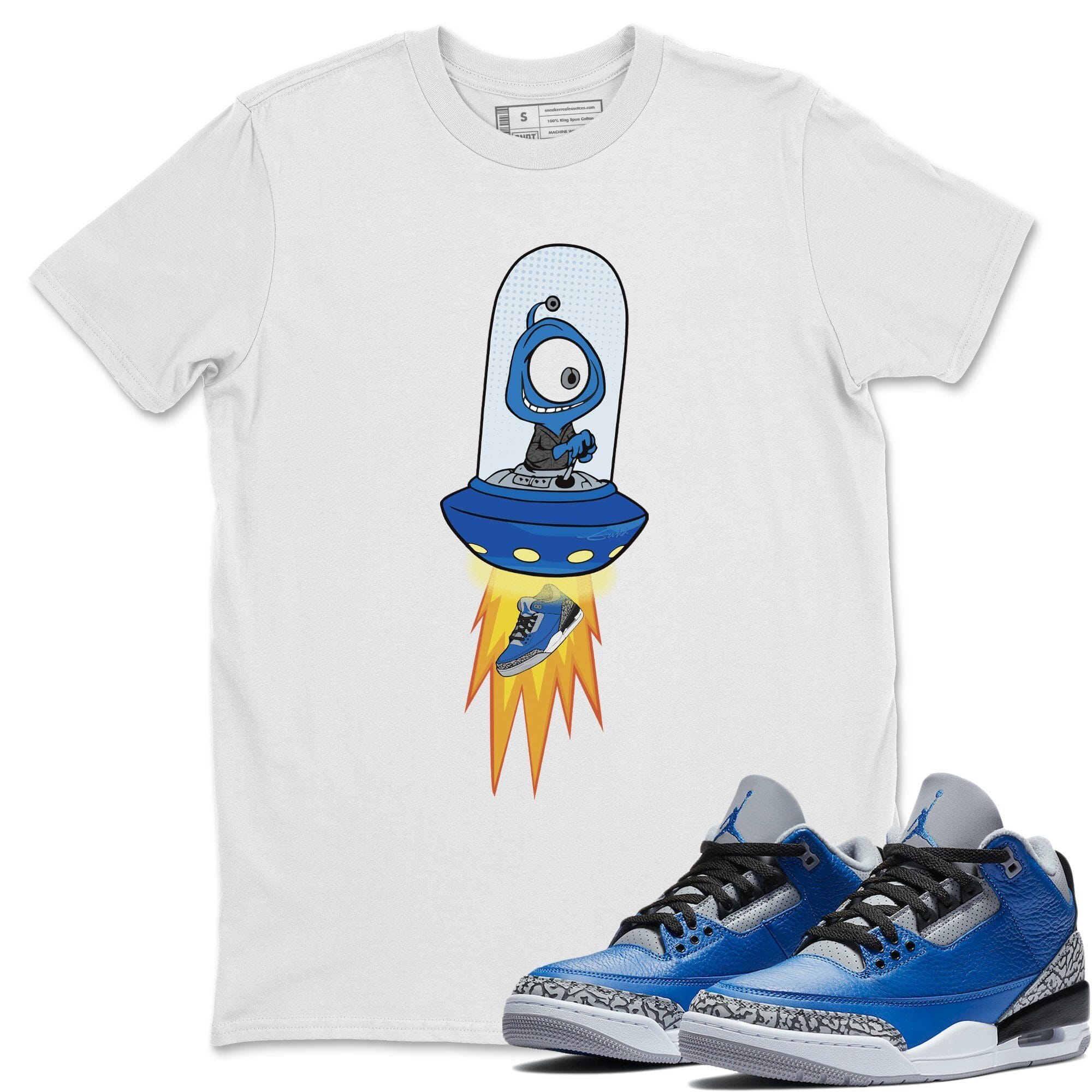 Jordan 3 Varsity Royal Shirt To Match Jordans Alien Sneaker Tees Jordan 3 Varsity Royal Drip Gear Zone Sneaker Matching Clothing Unisex Shirts