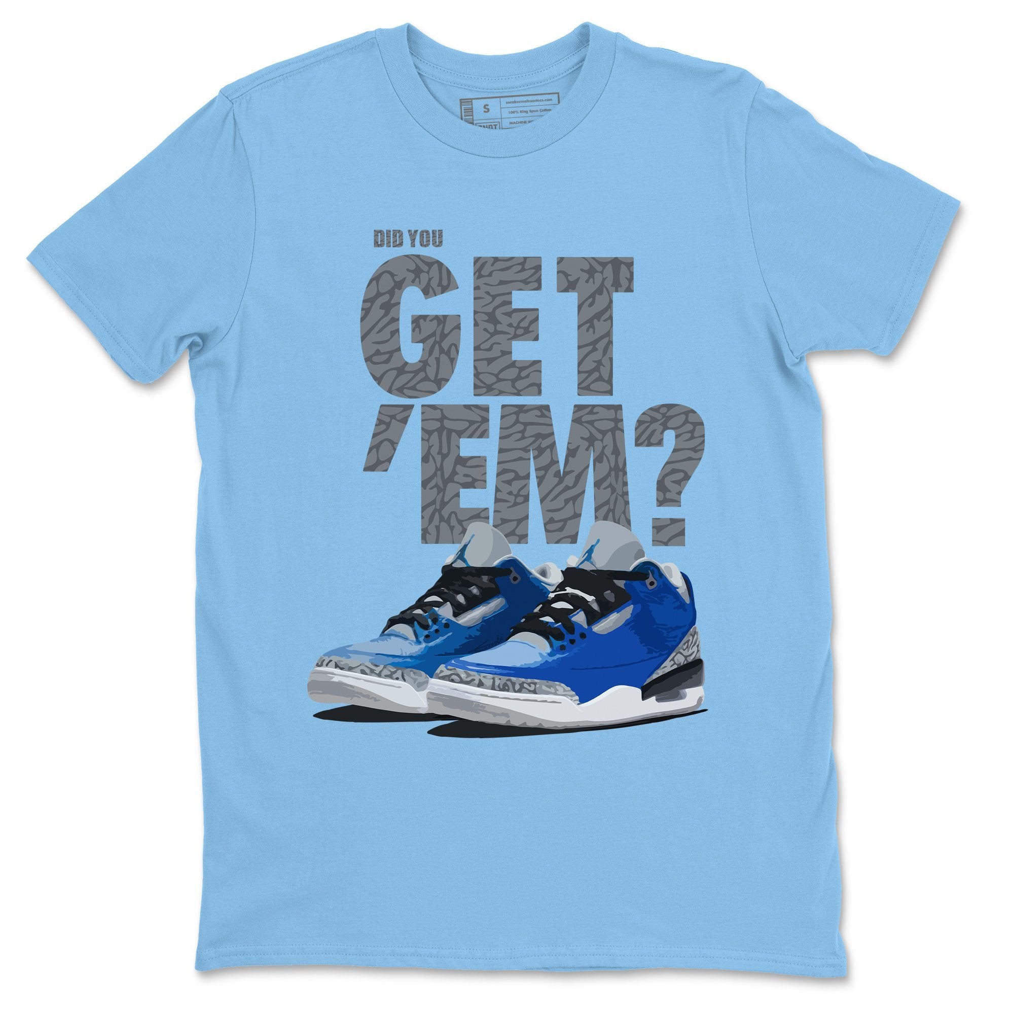 Jordan 3 Varsity Royal Shirt To Match Jordans Did You Get Em Drip Gear Zone Sneaker Tees Jordan 3 Varsity Royal Drip Gear Zone Drip Gear Zone Sneaker Matching Clothing Unisex Shirts