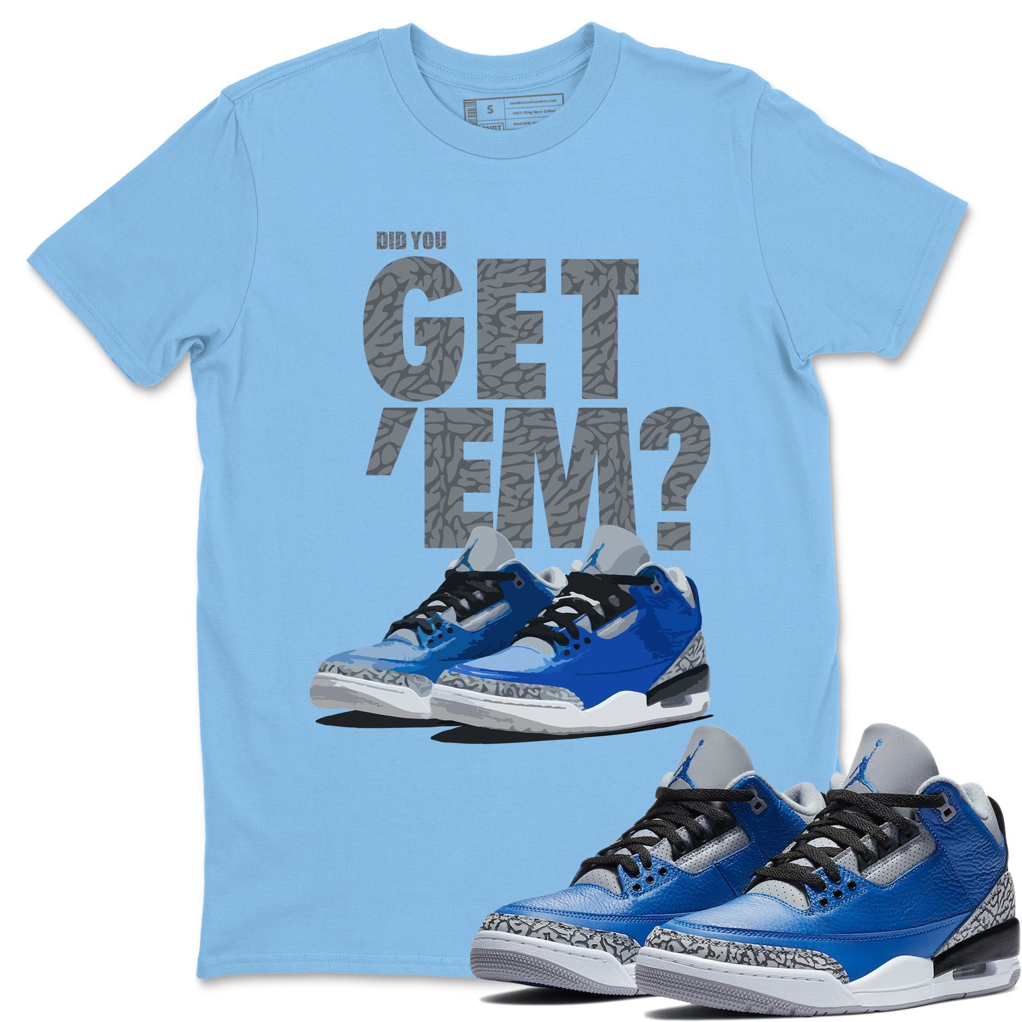 Jordan 3 Varsity Royal Shirt To Match Jordans Did You Get Em Drip Gear Zone Sneaker Tees Jordan 3 Varsity Royal Drip Gear Zone Drip Gear Zone Sneaker Matching Clothing Unisex Shirts