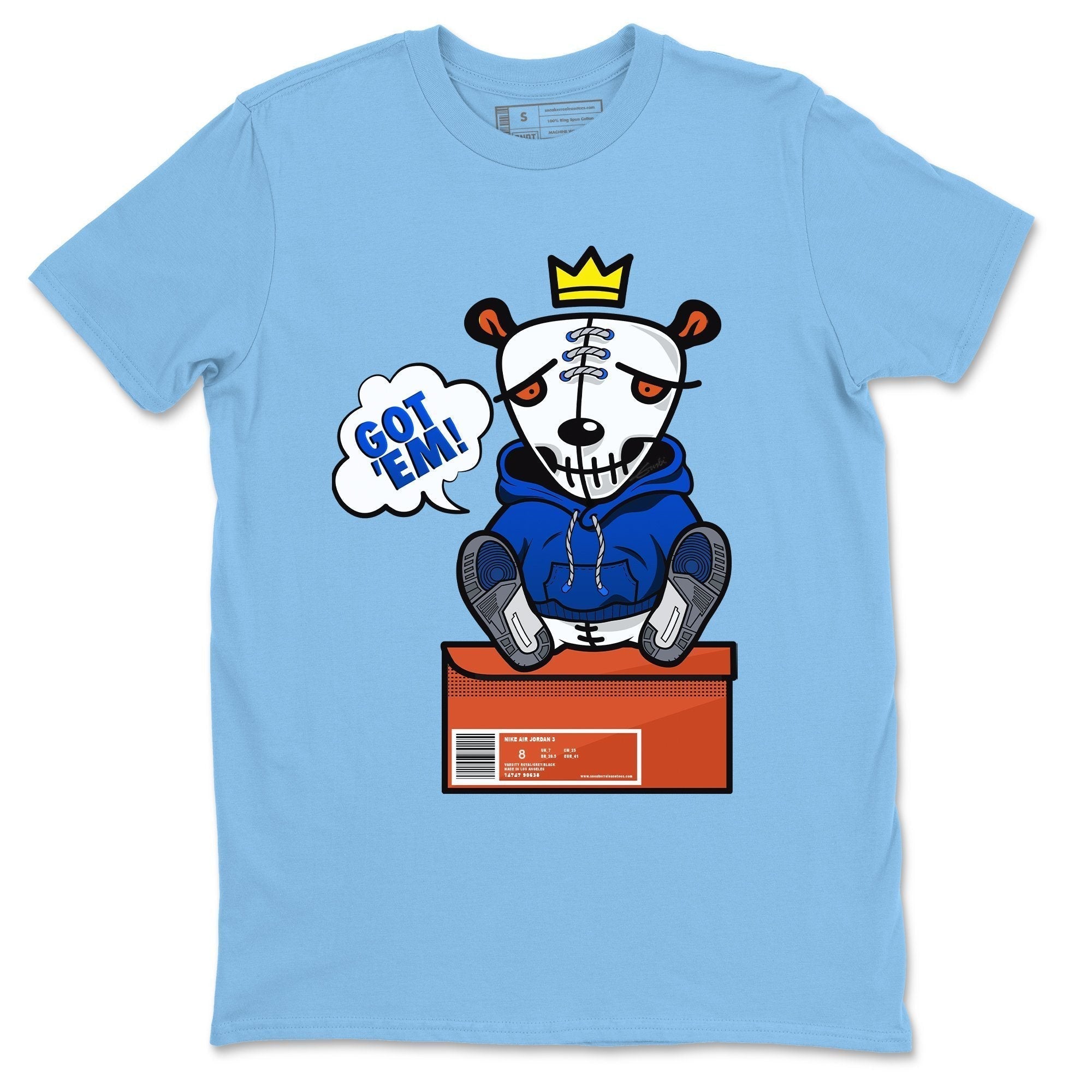 Jordan 3 Varsity Royal Shirt To Match Jordans Got Em Sneaker Tees Jordan 3 Varsity Royal Drip Gear Zone Sneaker Matching Clothing Unisex Shirts