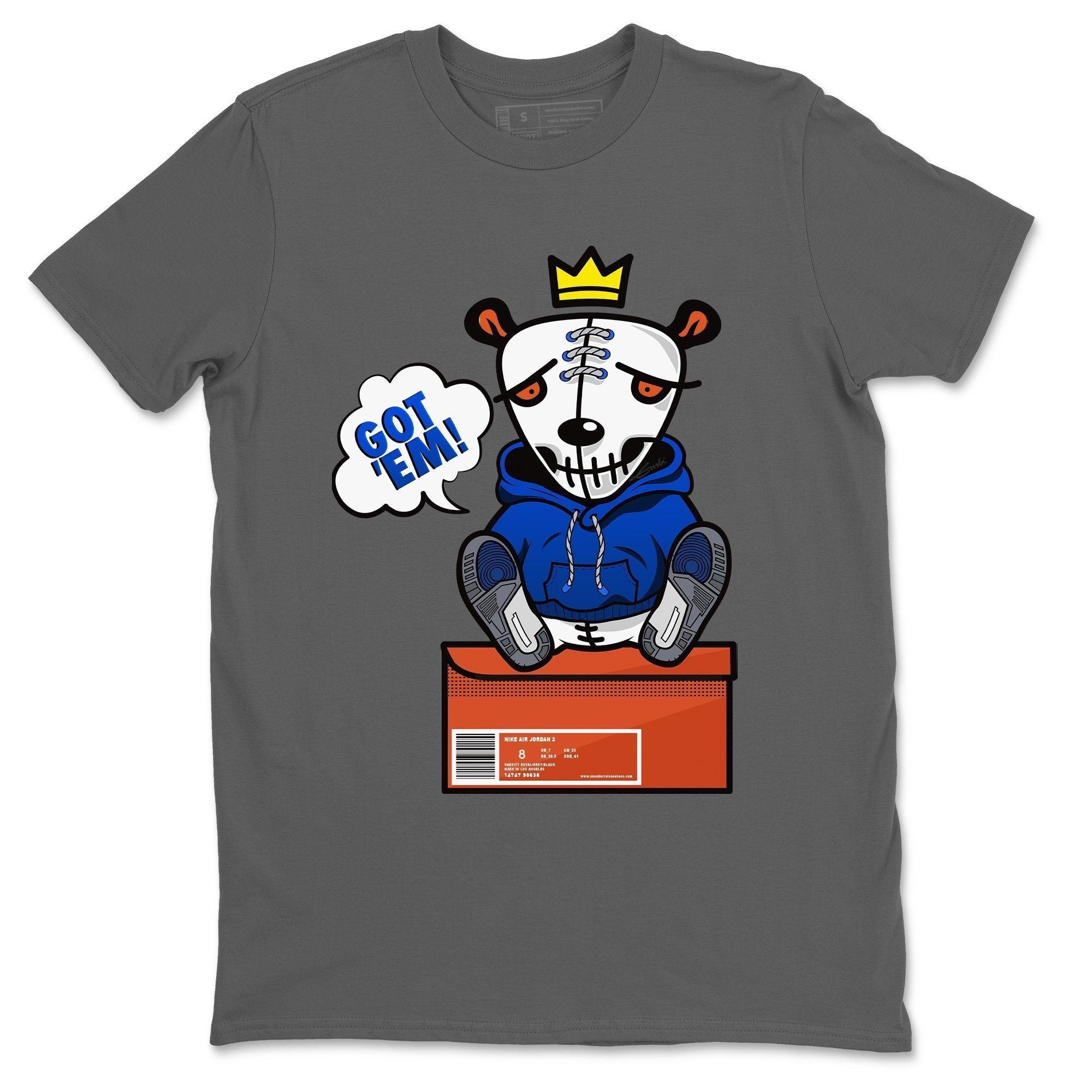 Jordan 3 Varsity Royal Shirt To Match Jordans Got Em Sneaker Tees Jordan 3 Varsity Royal Drip Gear Zone Sneaker Matching Clothing Unisex Shirts