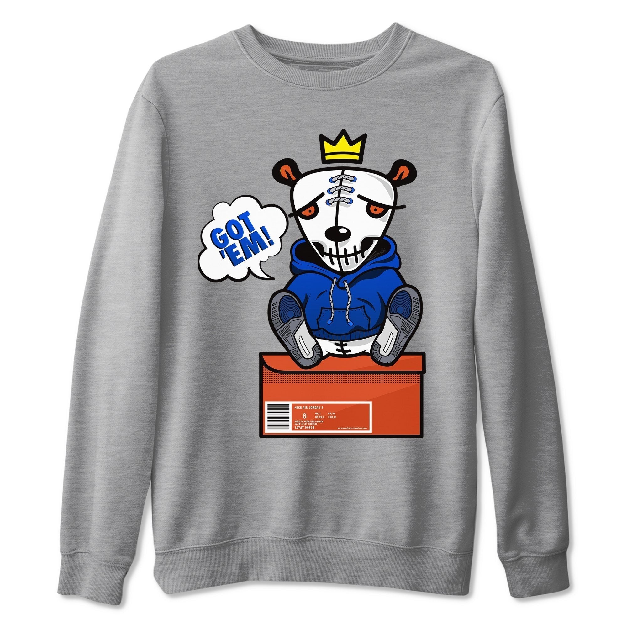 Jordan 3 Varsity Royal Shirt To Match Jordans Got Em Sneaker Tees Jordan 3 Varsity Royal Drip Gear Zone Sneaker Matching Clothing Unisex Shirts