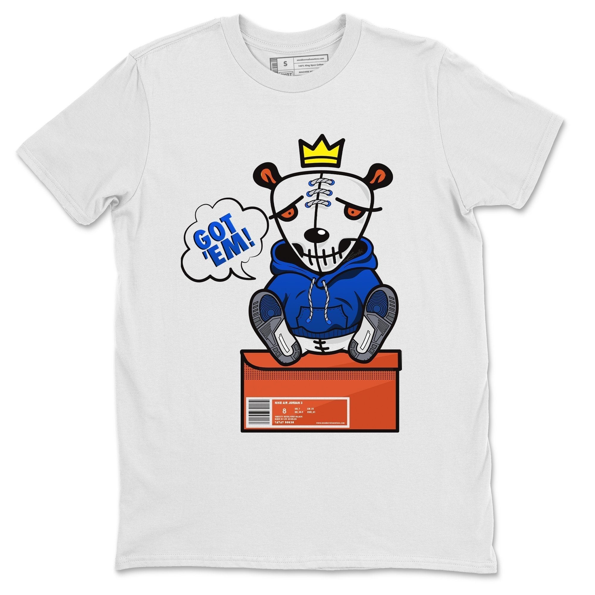 Jordan 3 Varsity Royal Shirt To Match Jordans Got Em Sneaker Tees Jordan 3 Varsity Royal Drip Gear Zone Sneaker Matching Clothing Unisex Shirts