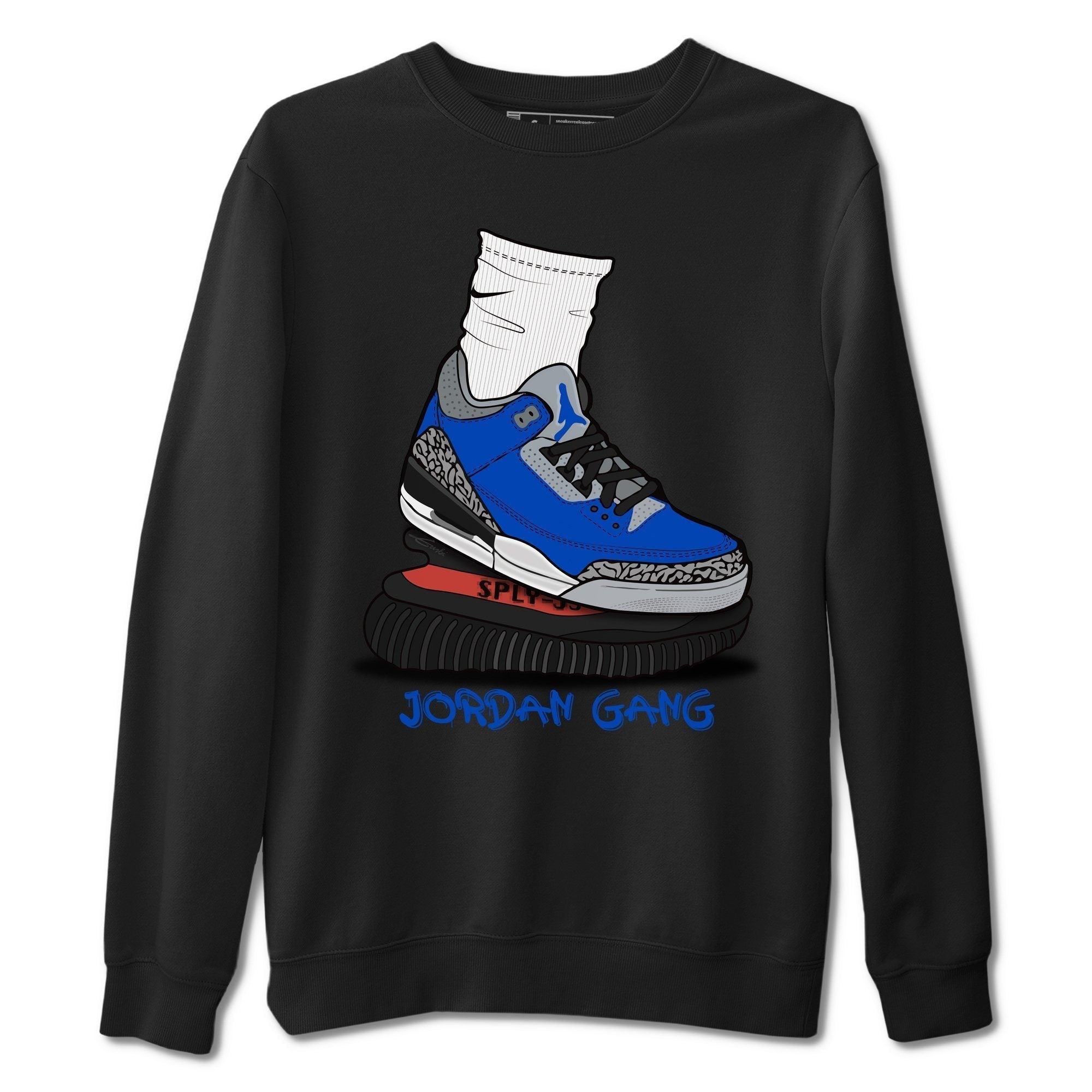 Jordan 3 Varsity Royal Shirt To Match Jordans Jordan Gang Sneaker Tees Jordan 3 Varsity Royal Drip Gear Zone Sneaker Matching Clothing Unisex Shirts
