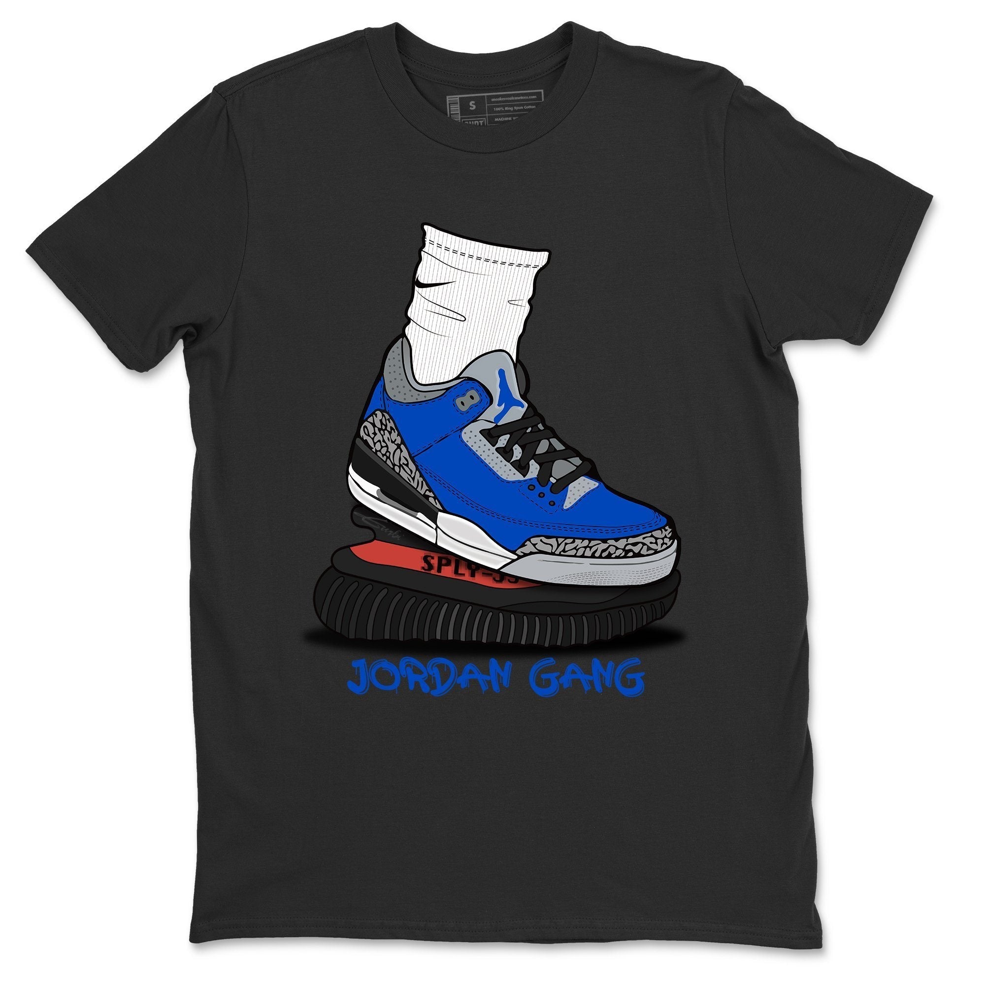 Jordan 3 Varsity Royal Shirt To Match Jordans Jordan Gang Sneaker Tees Jordan 3 Varsity Royal Drip Gear Zone Sneaker Matching Clothing Unisex Shirts