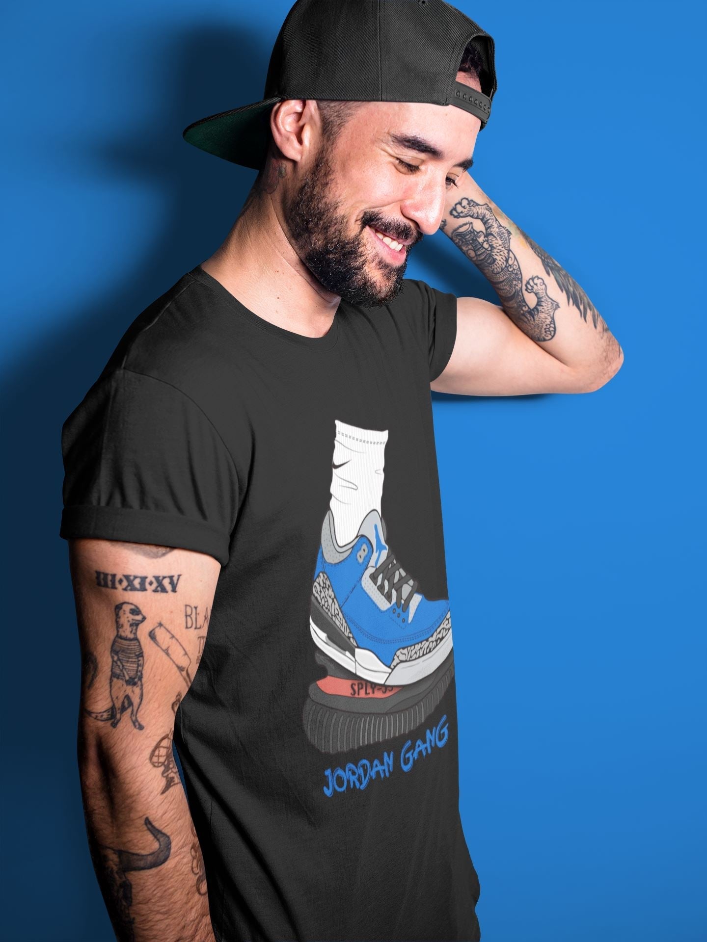 Jordan 3 Varsity Royal Shirt To Match Jordans Jordan Gang Sneaker Tees Jordan 3 Varsity Royal Drip Gear Zone Sneaker Matching Clothing Unisex Shirts