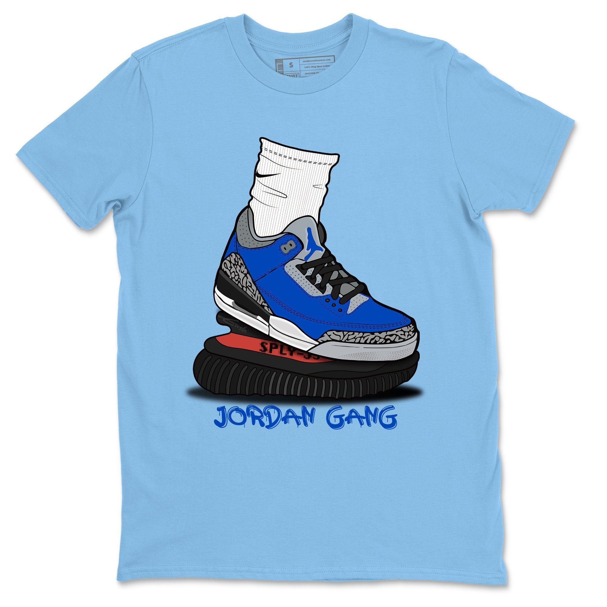 Jordan 3 Varsity Royal Shirt To Match Jordans Jordan Gang Sneaker Tees Jordan 3 Varsity Royal Drip Gear Zone Sneaker Matching Clothing Unisex Shirts