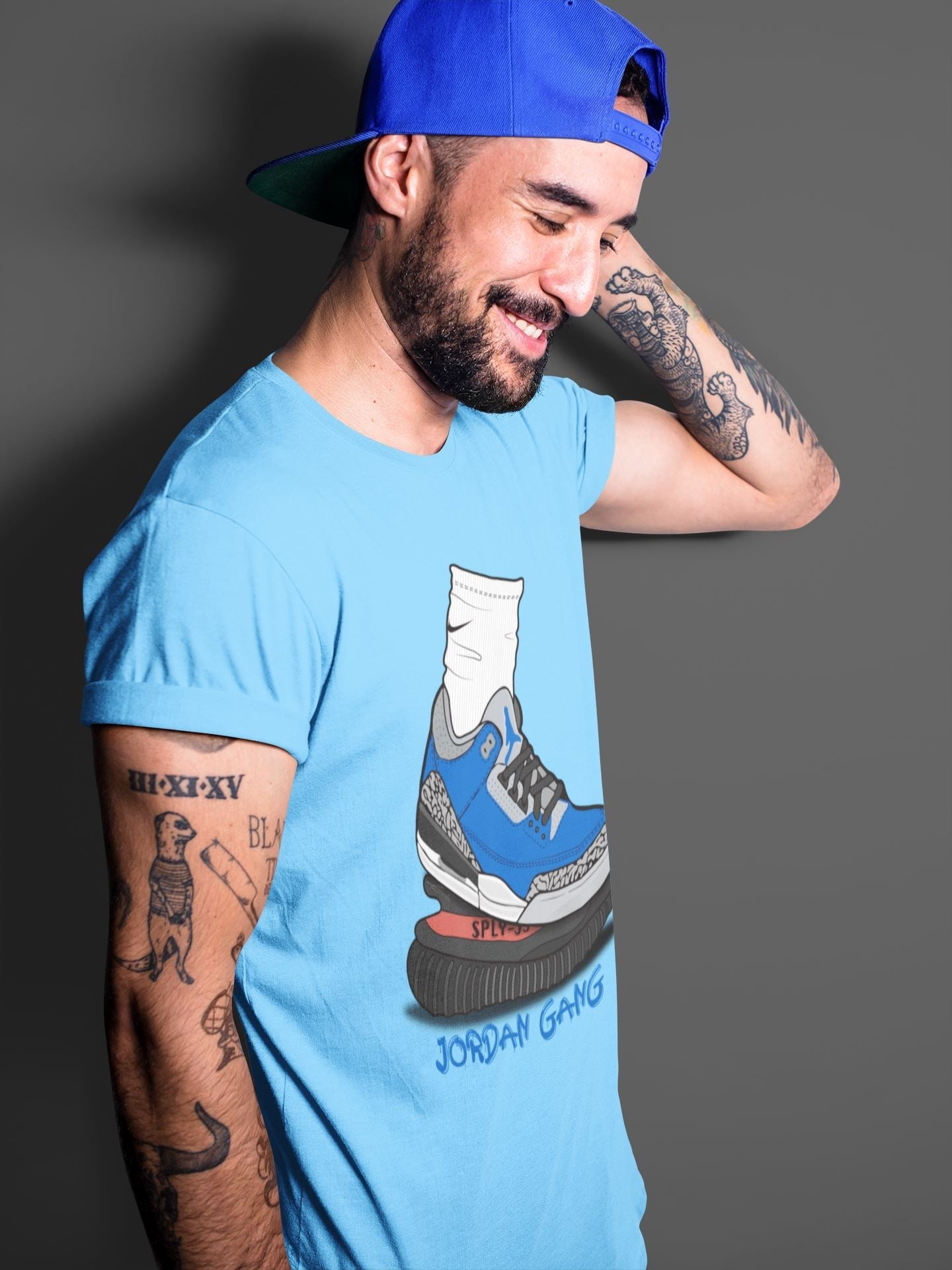 Jordan 3 Varsity Royal Shirt To Match Jordans Jordan Gang Sneaker Tees Jordan 3 Varsity Royal Drip Gear Zone Sneaker Matching Clothing Unisex Shirts