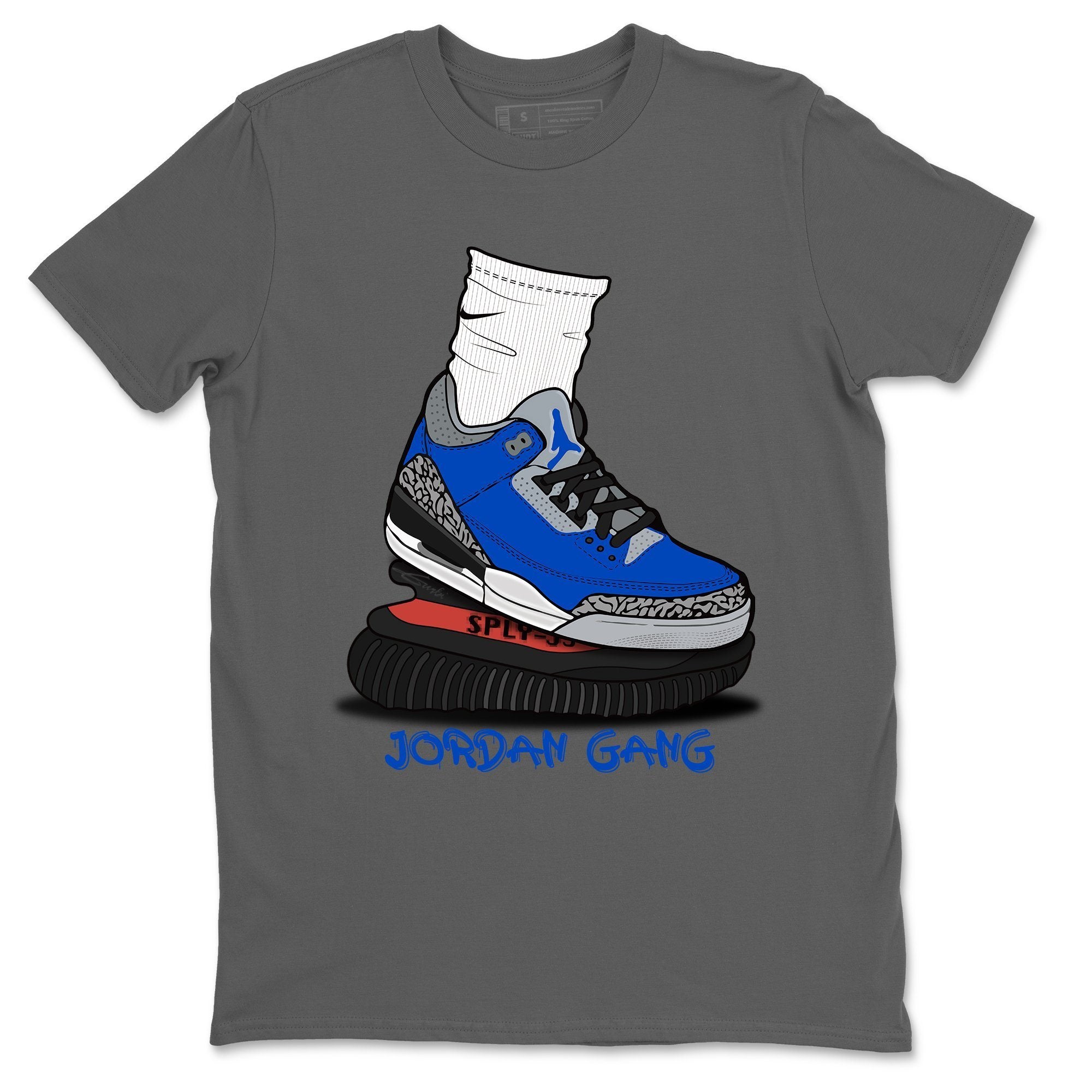 Jordan 3 Varsity Royal Shirt To Match Jordans Jordan Gang Sneaker Tees Jordan 3 Varsity Royal Drip Gear Zone Sneaker Matching Clothing Unisex Shirts