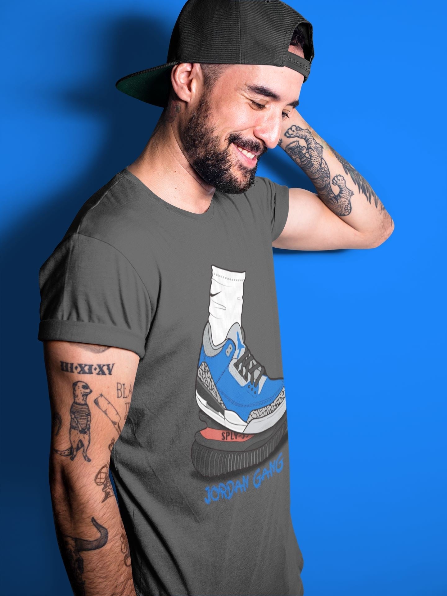 Jordan 3 Varsity Royal Shirt To Match Jordans Jordan Gang Sneaker Tees Jordan 3 Varsity Royal Drip Gear Zone Sneaker Matching Clothing Unisex Shirts