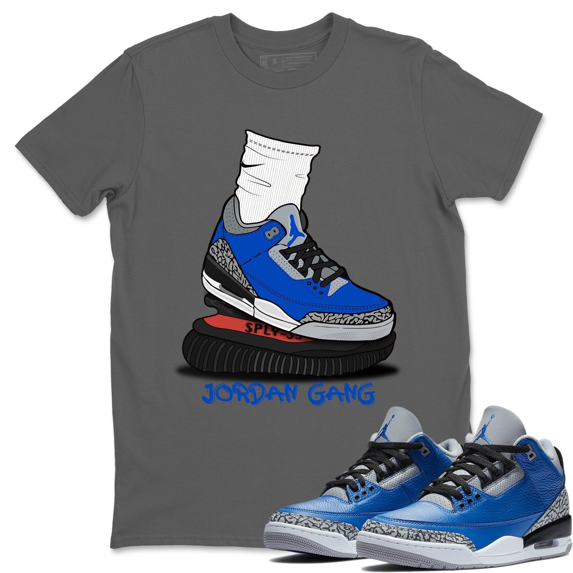 Jordan 3 Varsity Royal Shirt To Match Jordans Jordan Gang Sneaker Tees Jordan 3 Varsity Royal Drip Gear Zone Sneaker Matching Clothing Unisex Shirts