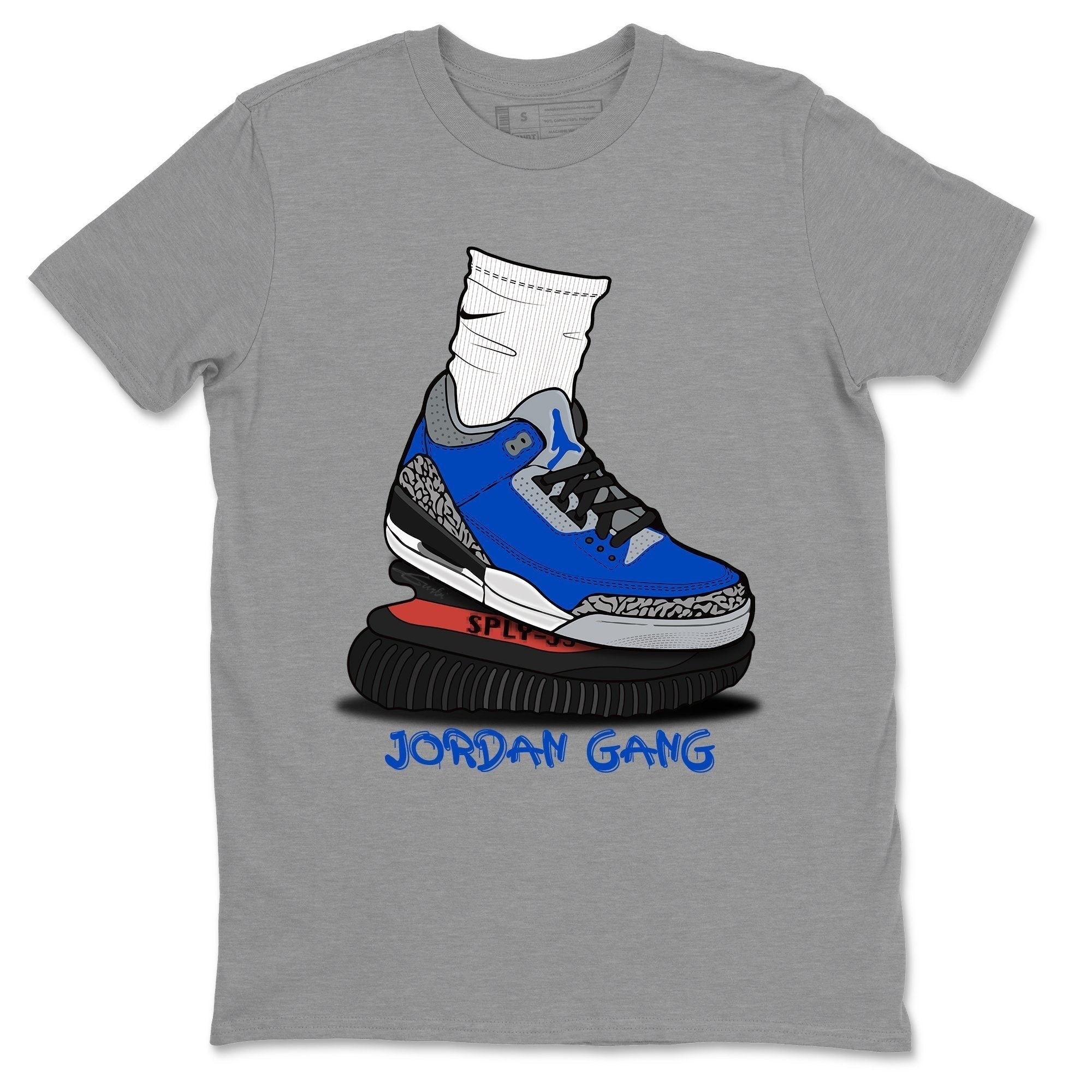 Jordan 3 Varsity Royal Shirt To Match Jordans Jordan Gang Sneaker Tees Jordan 3 Varsity Royal Drip Gear Zone Sneaker Matching Clothing Unisex Shirts