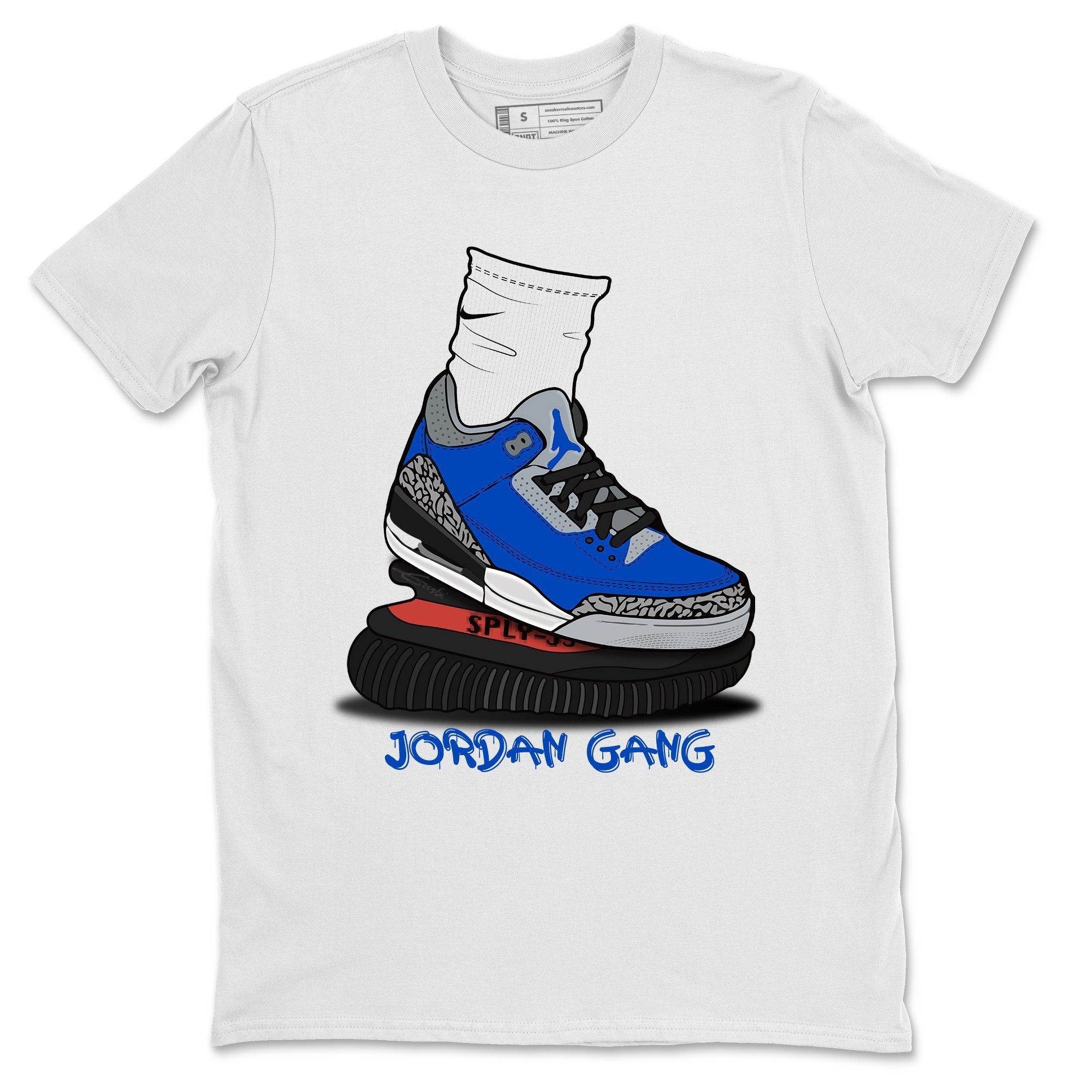 Jordan 3 Varsity Royal Shirt To Match Jordans Jordan Gang Sneaker Tees Jordan 3 Varsity Royal Drip Gear Zone Sneaker Matching Clothing Unisex Shirts