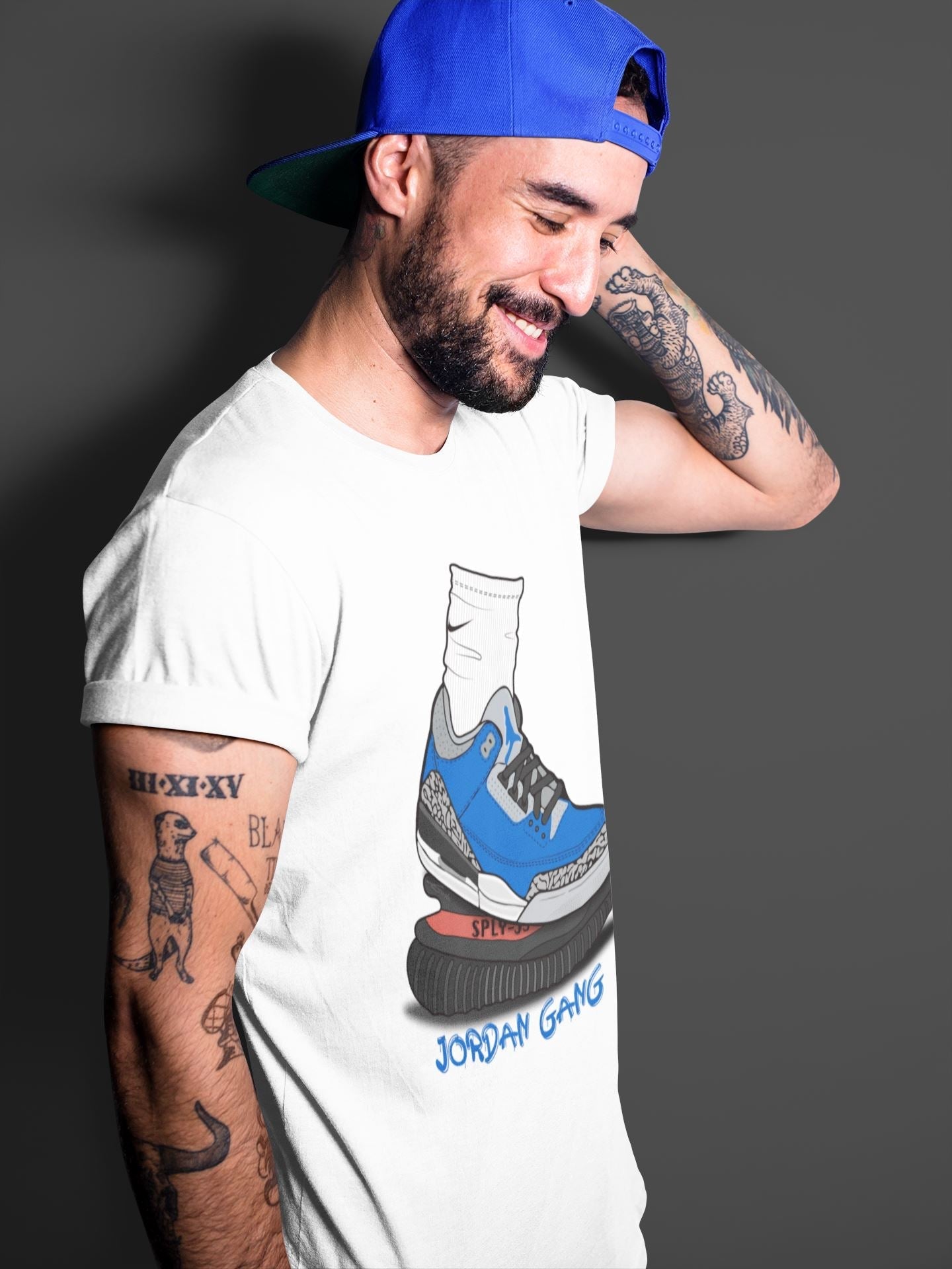 Jordan 3 Varsity Royal Shirt To Match Jordans Jordan Gang Sneaker Tees Jordan 3 Varsity Royal Drip Gear Zone Sneaker Matching Clothing Unisex Shirts