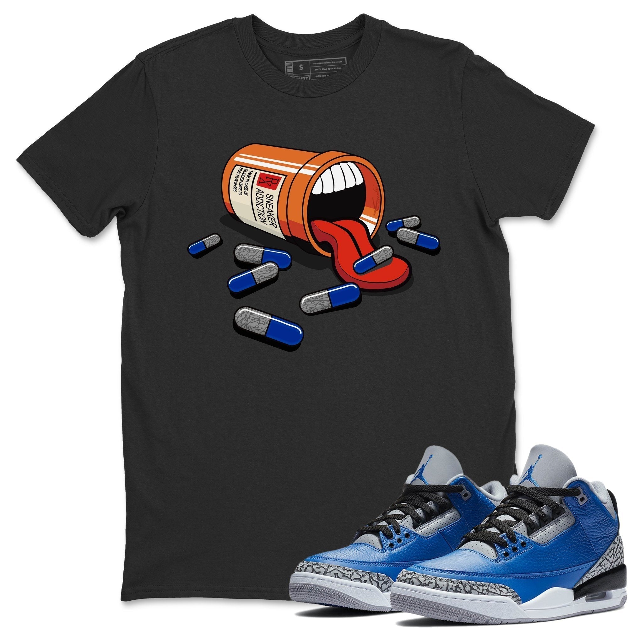 Jordan 3 Varsity Royal Shirt To Match Jordans Sneaker Addiction Sneaker Tees Jordan 3 Varsity Royal Drip Gear Zone Sneaker Matching Clothing Unisex Shirts