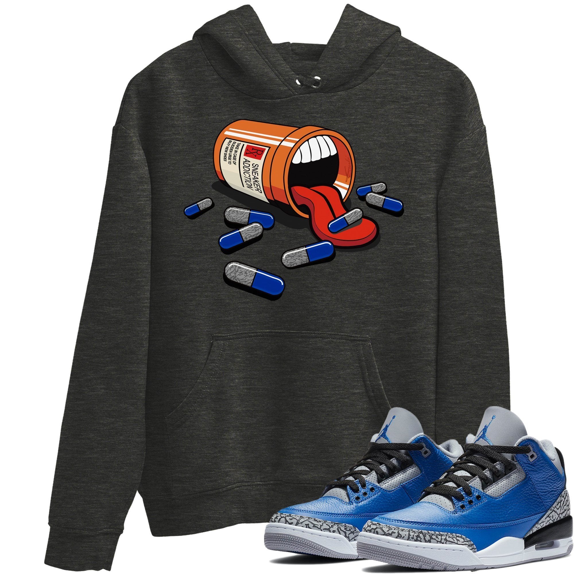 Jordan 3 Varsity Royal Shirt To Match Jordans Sneaker Addiction Sneaker Tees Jordan 3 Varsity Royal Drip Gear Zone Sneaker Matching Clothing Unisex Shirts
