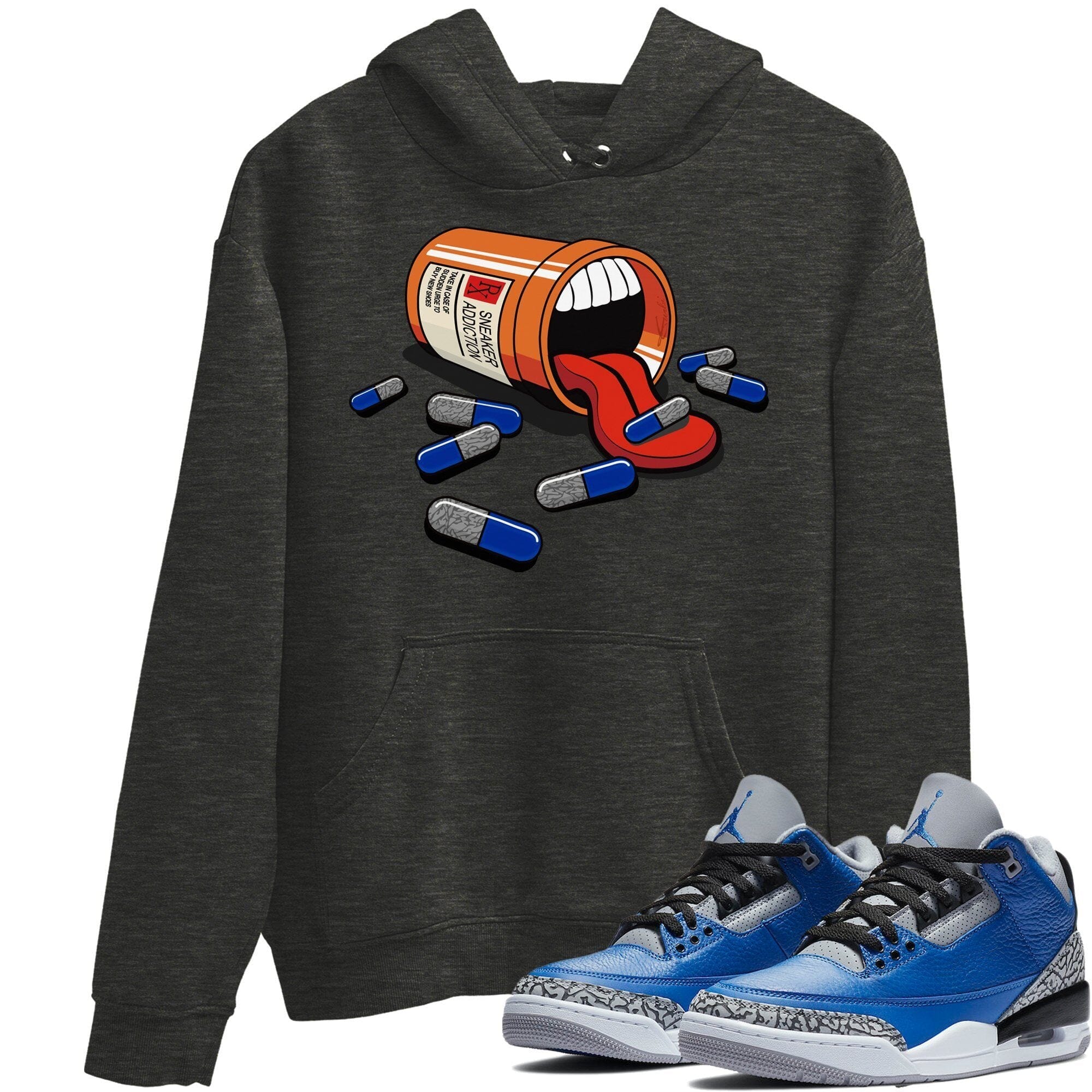 Jordan 3 Varsity Royal Shirt To Match Jordans Sneaker Addiction Sneaker Tees Jordan 3 Varsity Royal Drip Gear Zone Sneaker Matching Clothing Unisex Shirts
