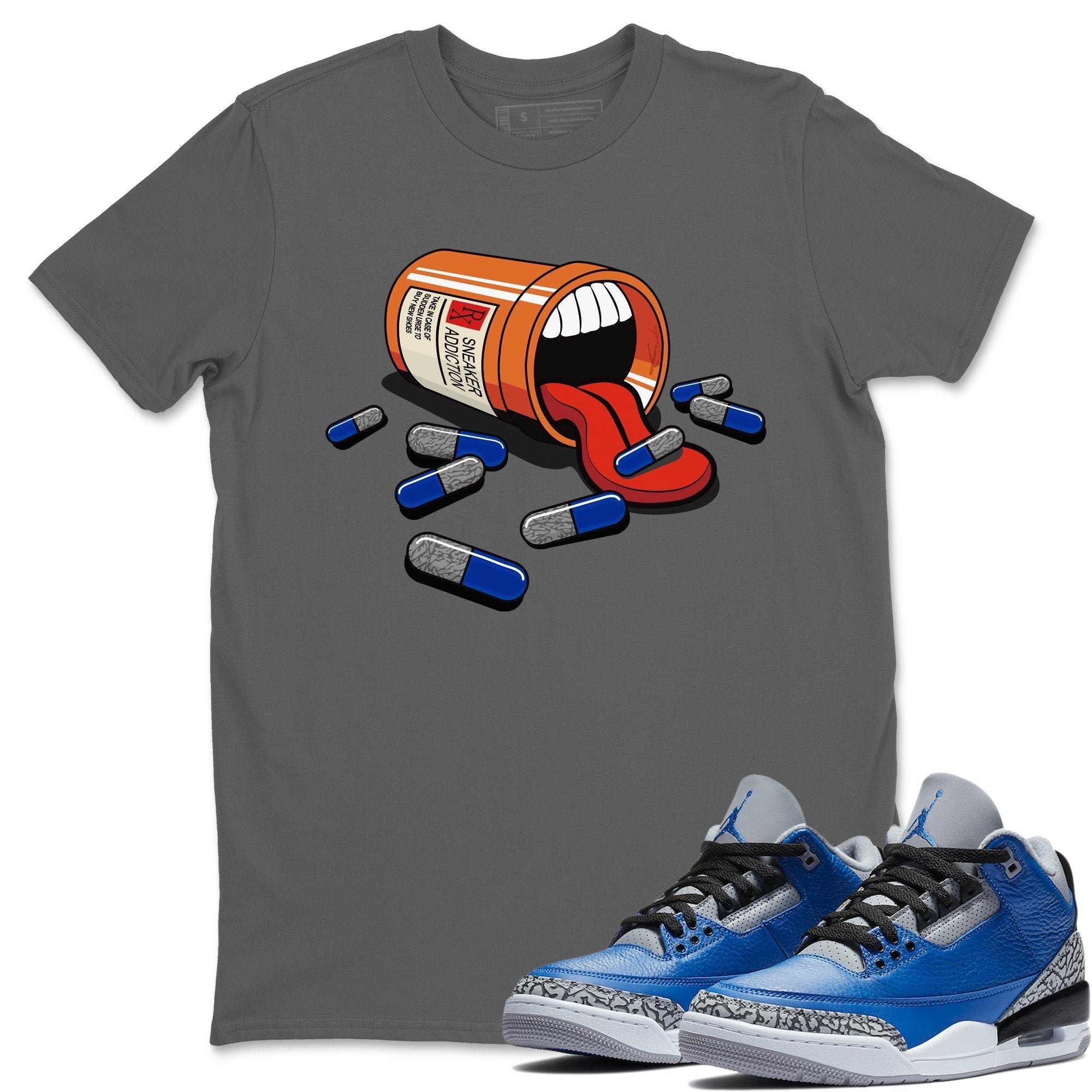 Jordan 3 Varsity Royal Shirt To Match Jordans Sneaker Addiction Sneaker Tees Jordan 3 Varsity Royal Drip Gear Zone Sneaker Matching Clothing Unisex Shirts