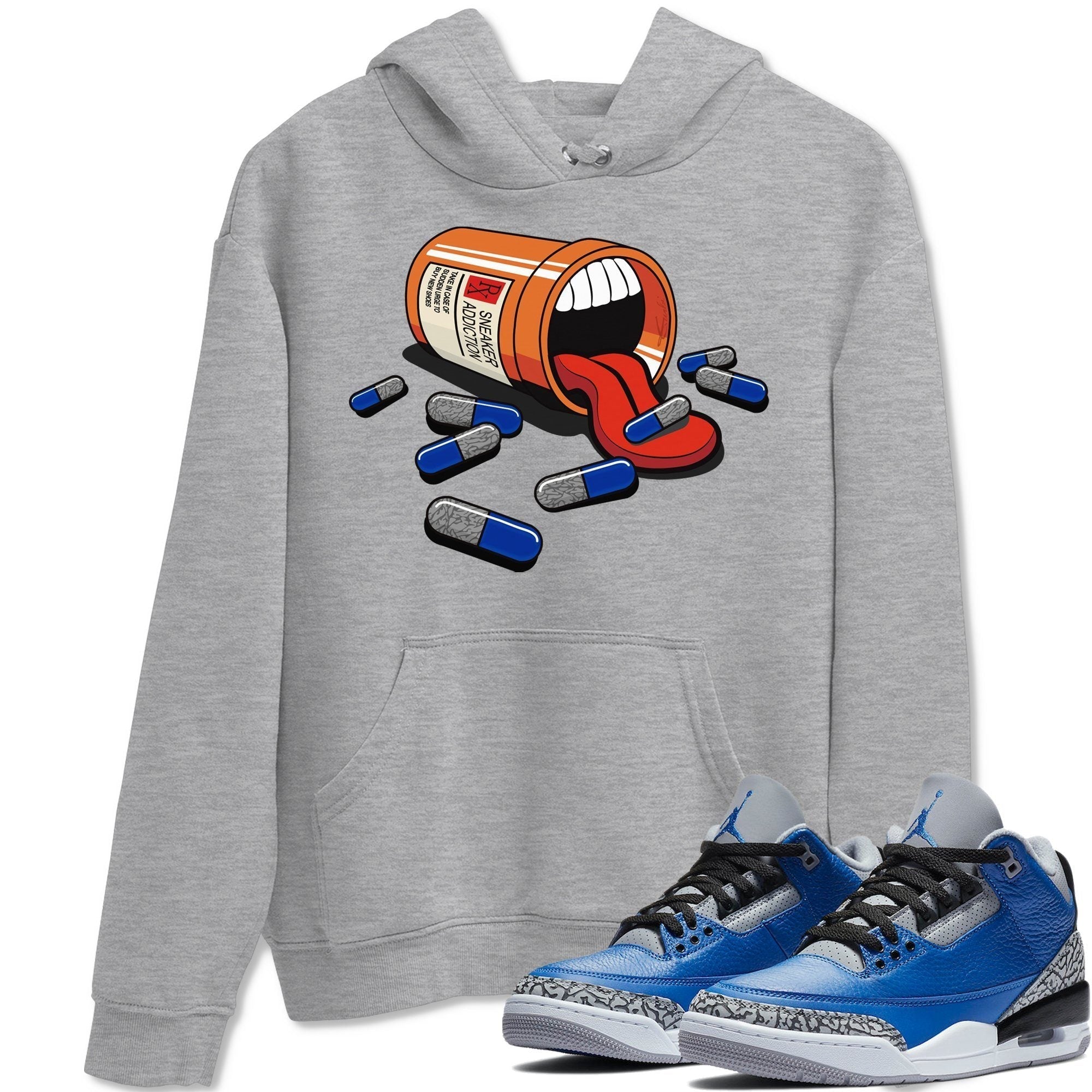 Jordan 3 Varsity Royal Shirt To Match Jordans Sneaker Addiction Sneaker Tees Jordan 3 Varsity Royal Drip Gear Zone Sneaker Matching Clothing Unisex Shirts